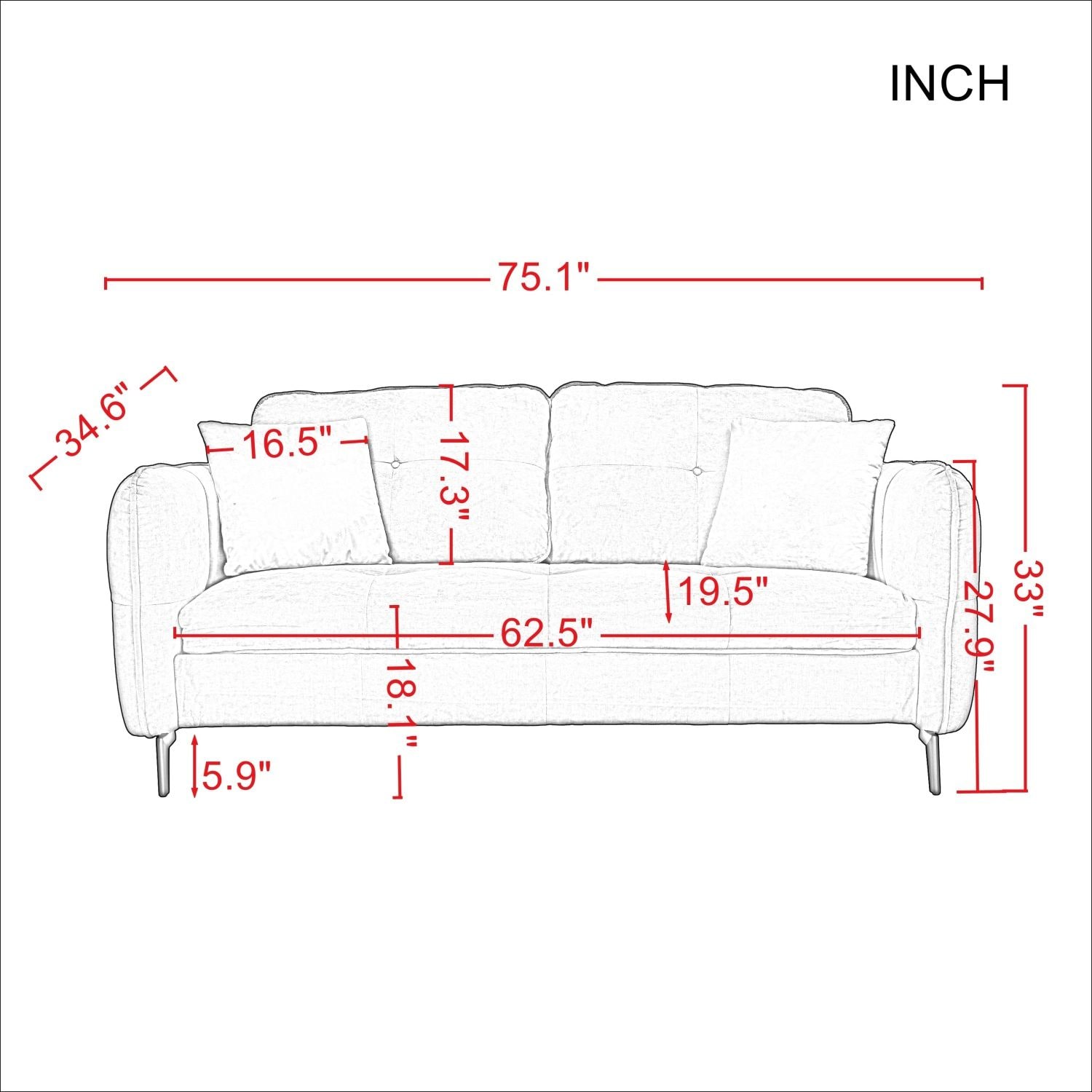 JASMODER W223S01510 Sofas-Loveseats - View #4