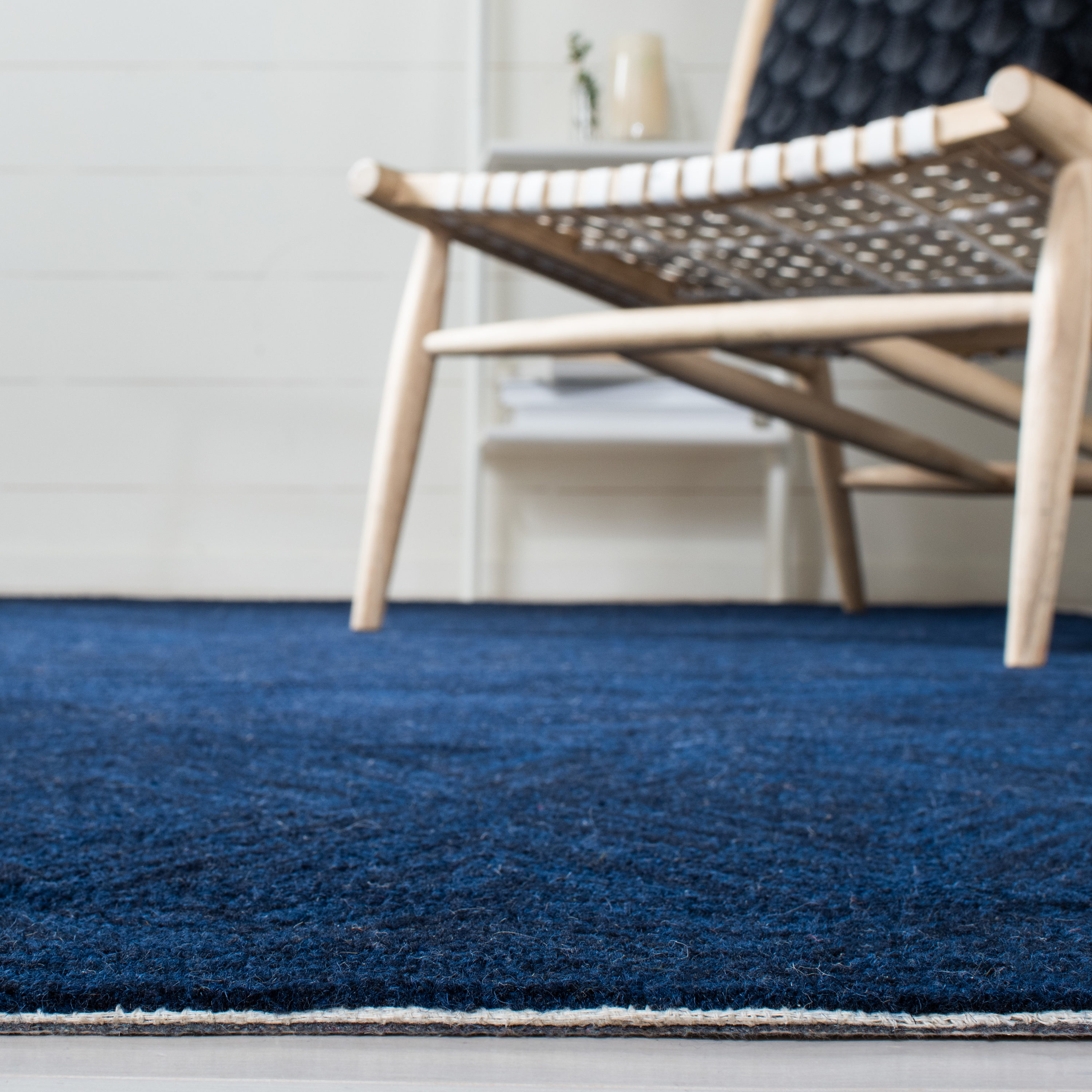 Metro Blue Hand-Tufted Wool 3' x 5' Area Rug