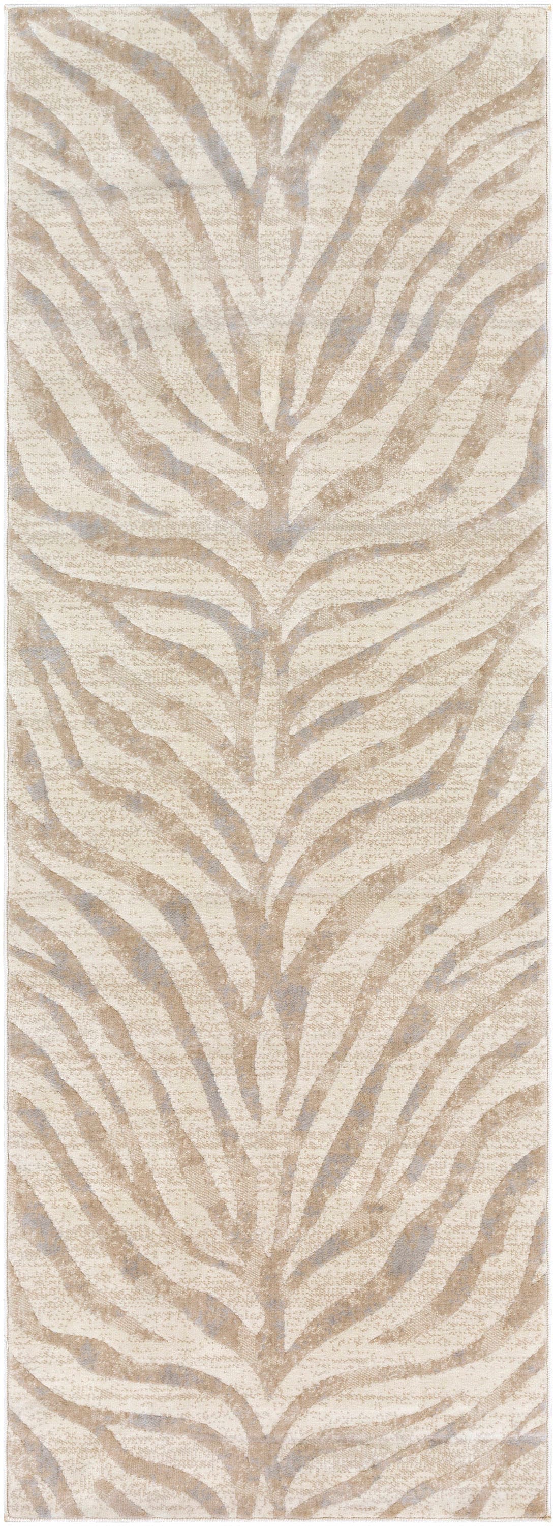 Livabliss CIT2301-2773 City 2 x 8 (ft) Polypropylene Beige Rectangular Indoor Animal print Lodge Runner rug