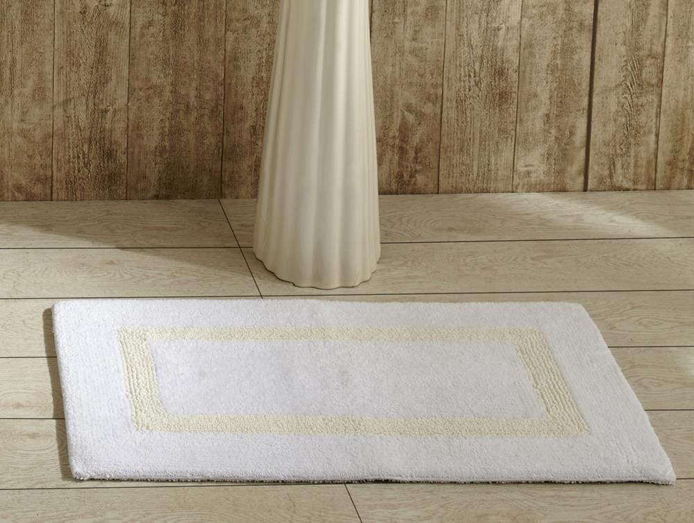 Cannon Cotton Striped Reversible Soft-Touch Bath Rug Runner