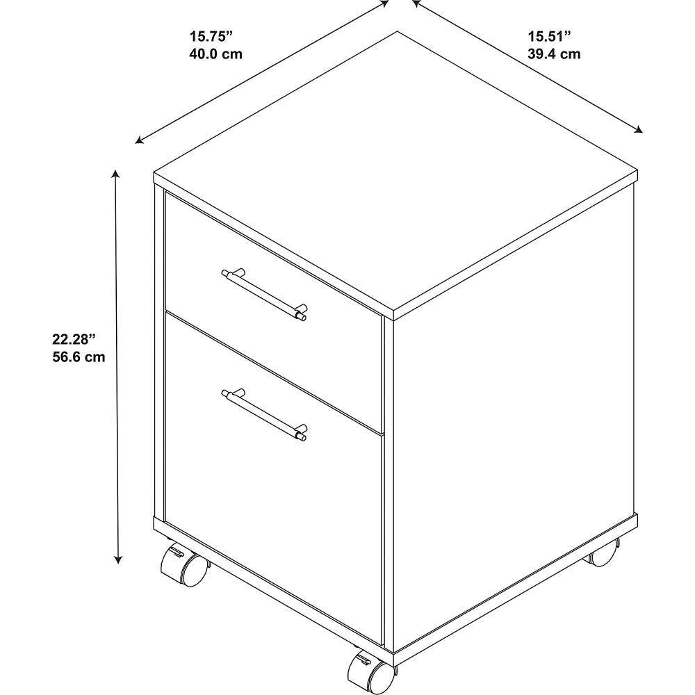 Bush Furniture KWF116WT-03 Filing-Cabinets - View #6