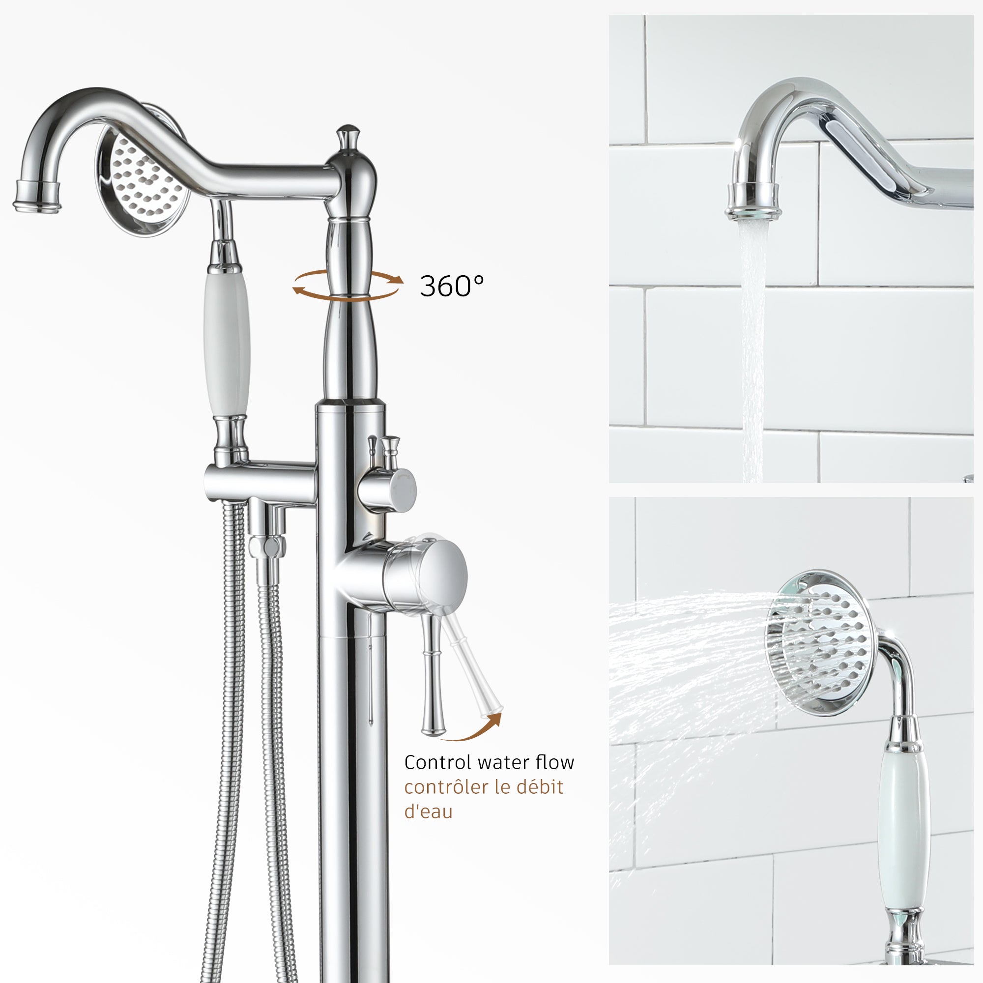 Boyel Living BL01-CP Roman-Tub-Faucets - View #7