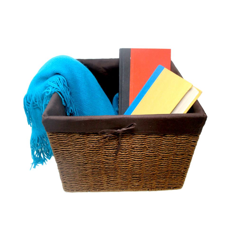 Trademark Innovations BSKTFAB-SQBR Bins-Baskets - View #3
