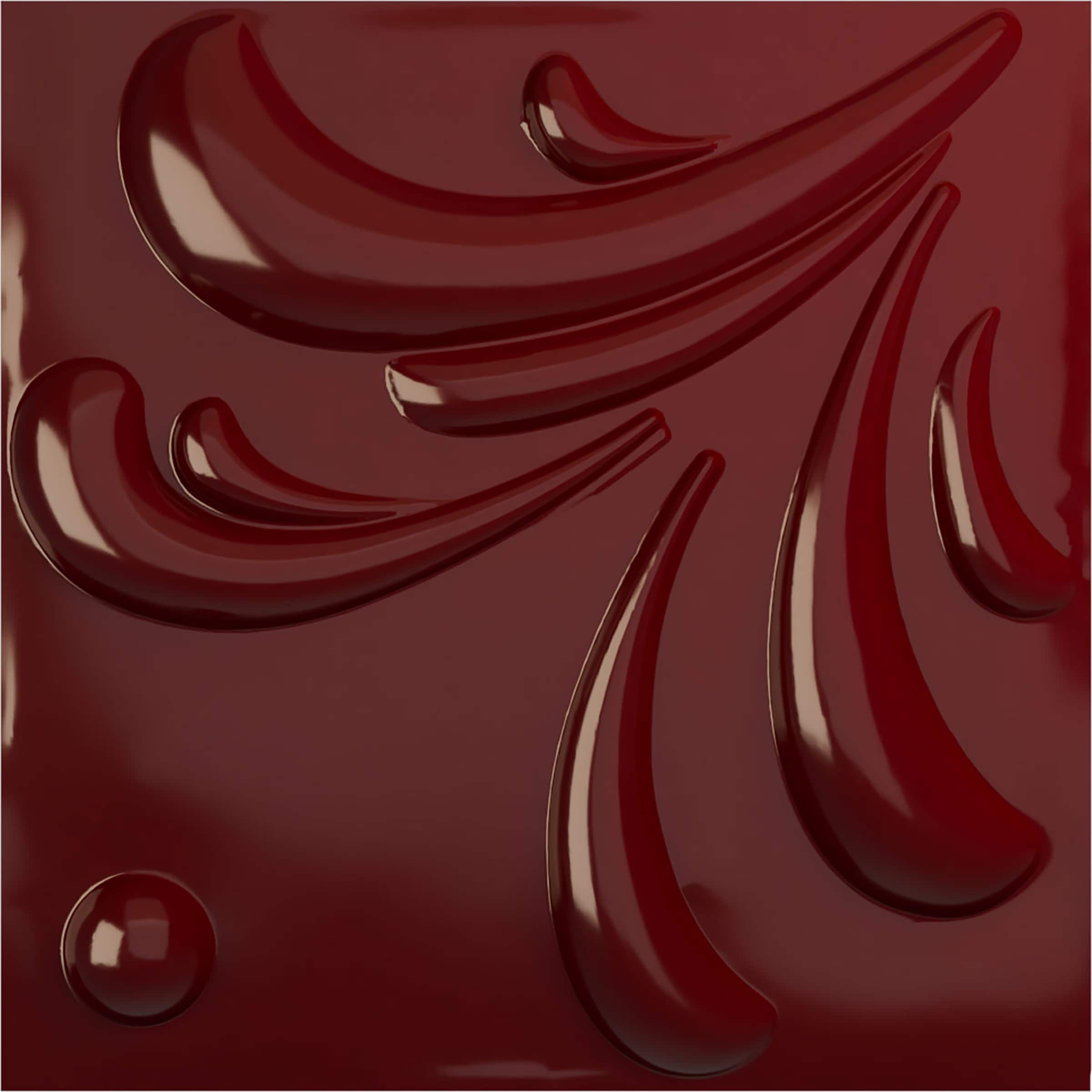 Ekena Millwork WP20X20ACHML 19-5/8-in x 19-5/8-in Embossed Gloss Merlot PVC Wall Panel