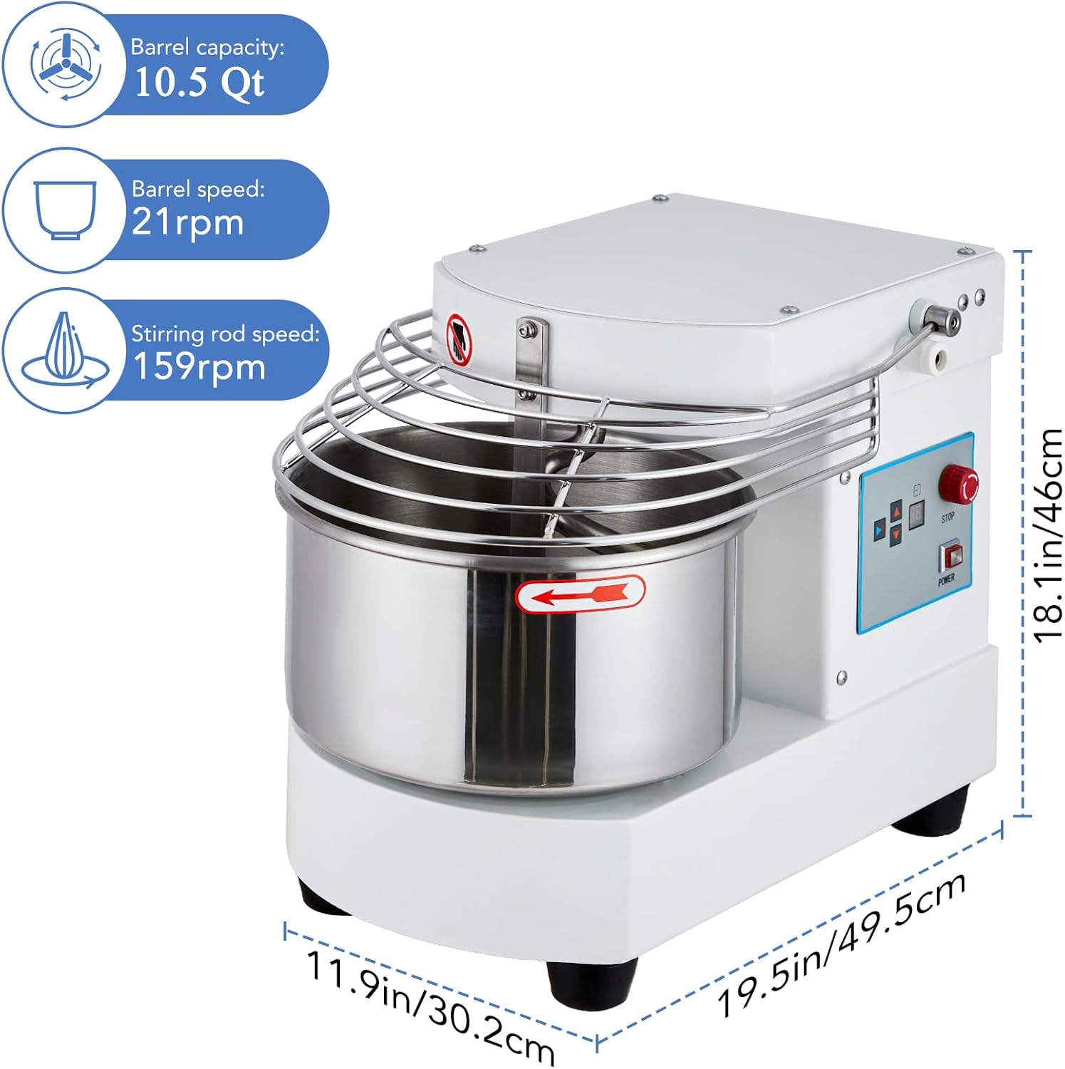 Garvee YHQ-PHO-14LOBPJR Stand-Mixers - View #2