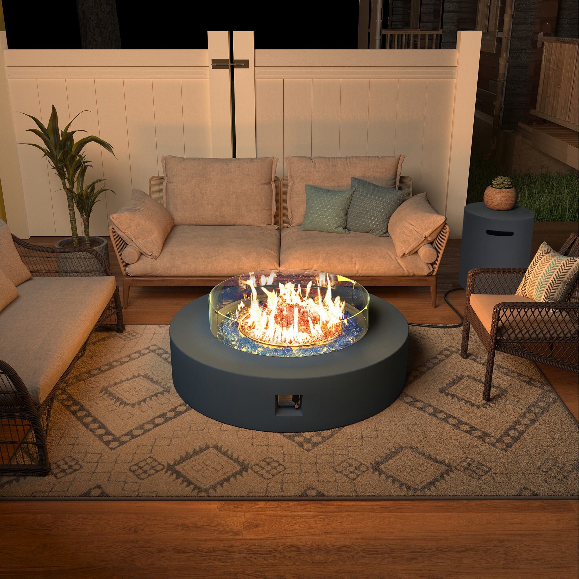 UPHA 42M-BLZWST-DK Outdoor-Gas-Firepits - View #8