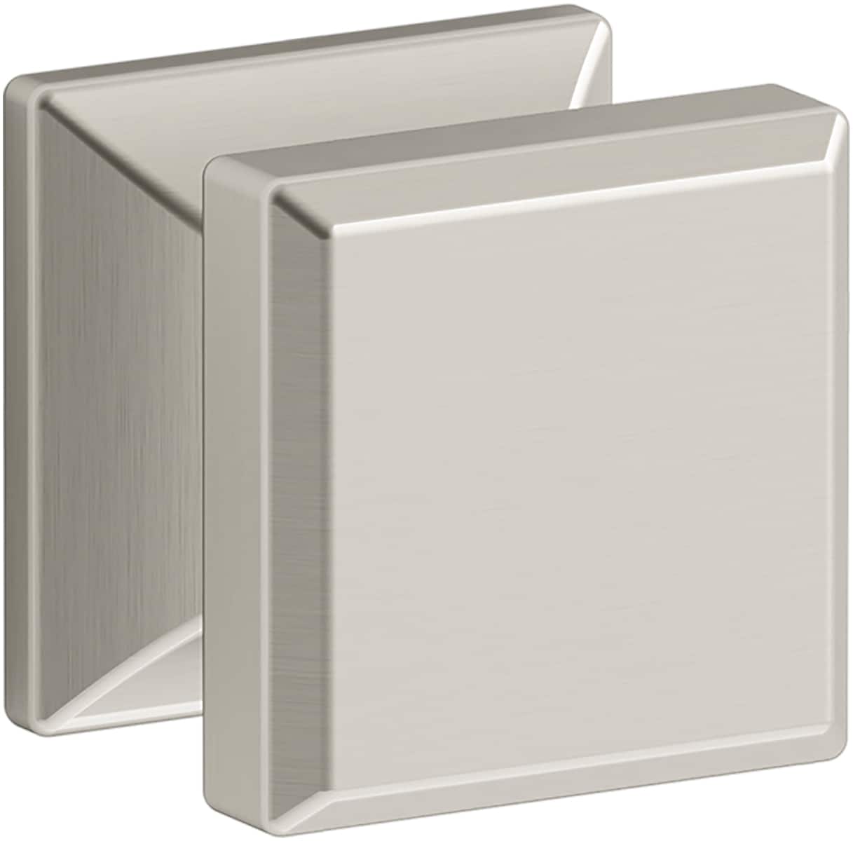 KOHLER 33534-BN Beauxline 1-1/8-in Vibrant Brushed Nickel Square Transitional Cabinet Knob