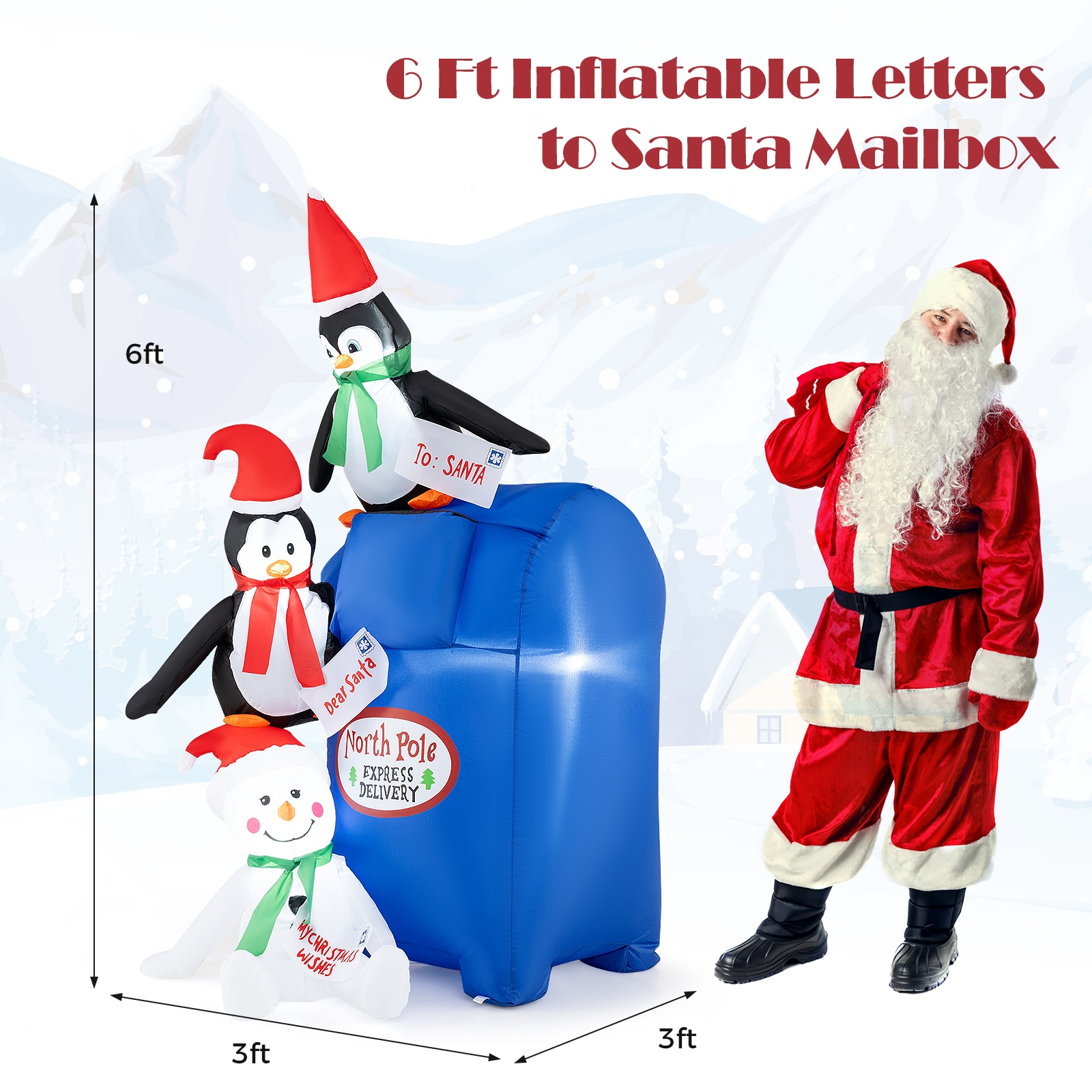 WELLFOR CM-HWY-22789US Christmas-Inflatables - View #8