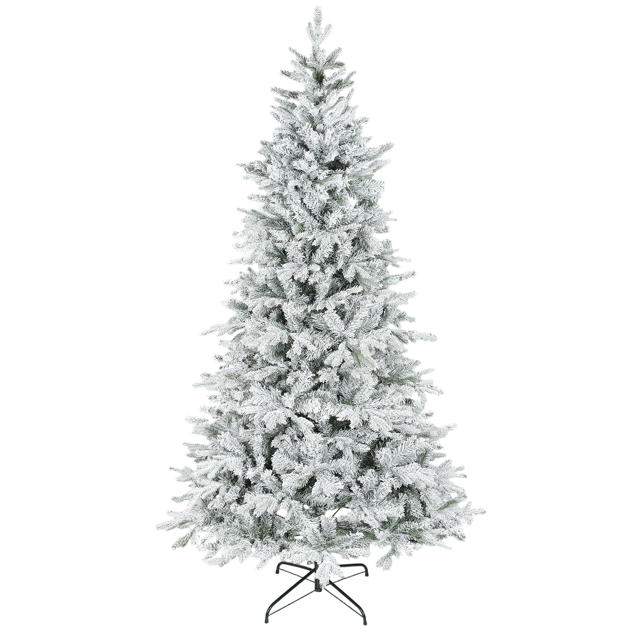 LUXEYARD 7 Point 5 Artificial Frosted Christmas Full And 7 Point 5 Ft