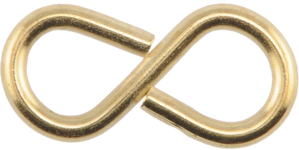 Hillman 0.08-in Brass Steel S-hook (15-Pack) in the Hooks department at