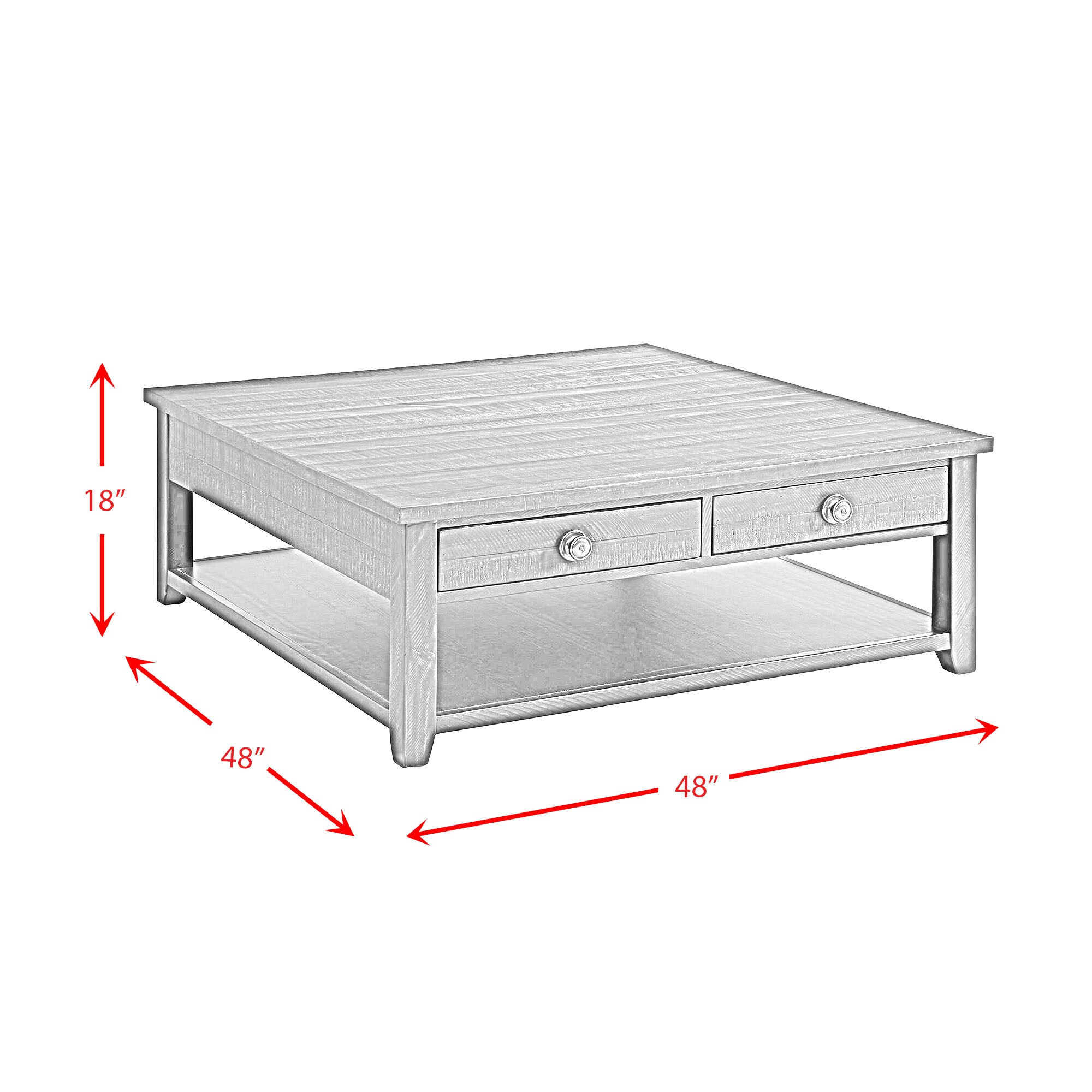 Picket House Furnishings TKN100CTSQ Coffee-Tables - View #7