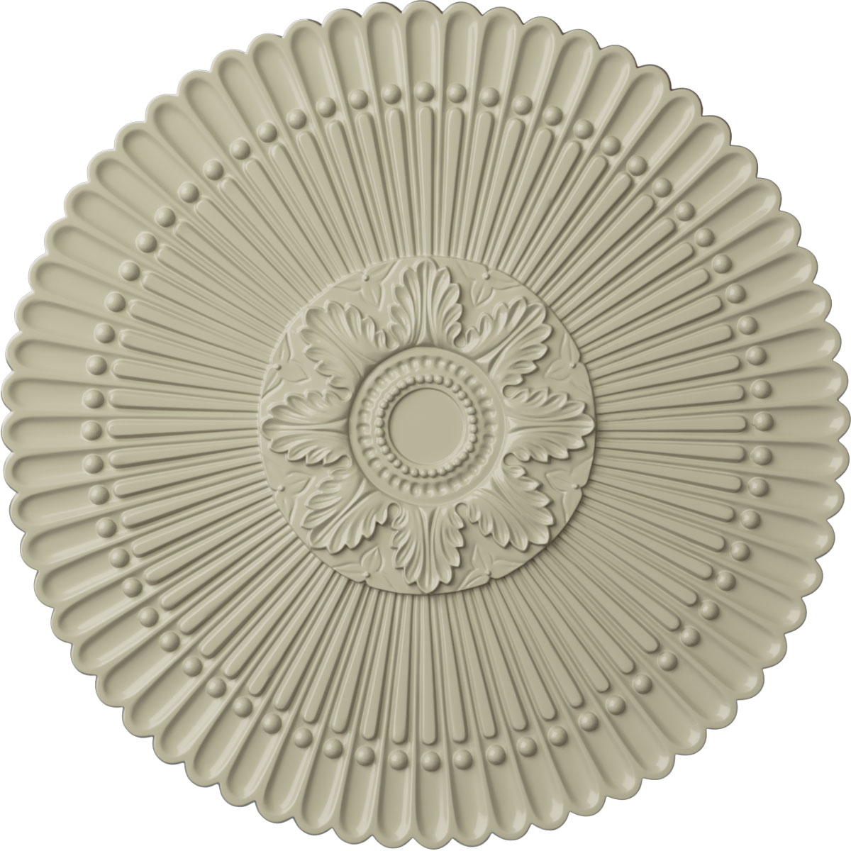 Ekena Millwork CM30NECYF Nexus 30-in W x 30-in L Painted Clear Yellow Polyurethane Whole Ceiling Medallion