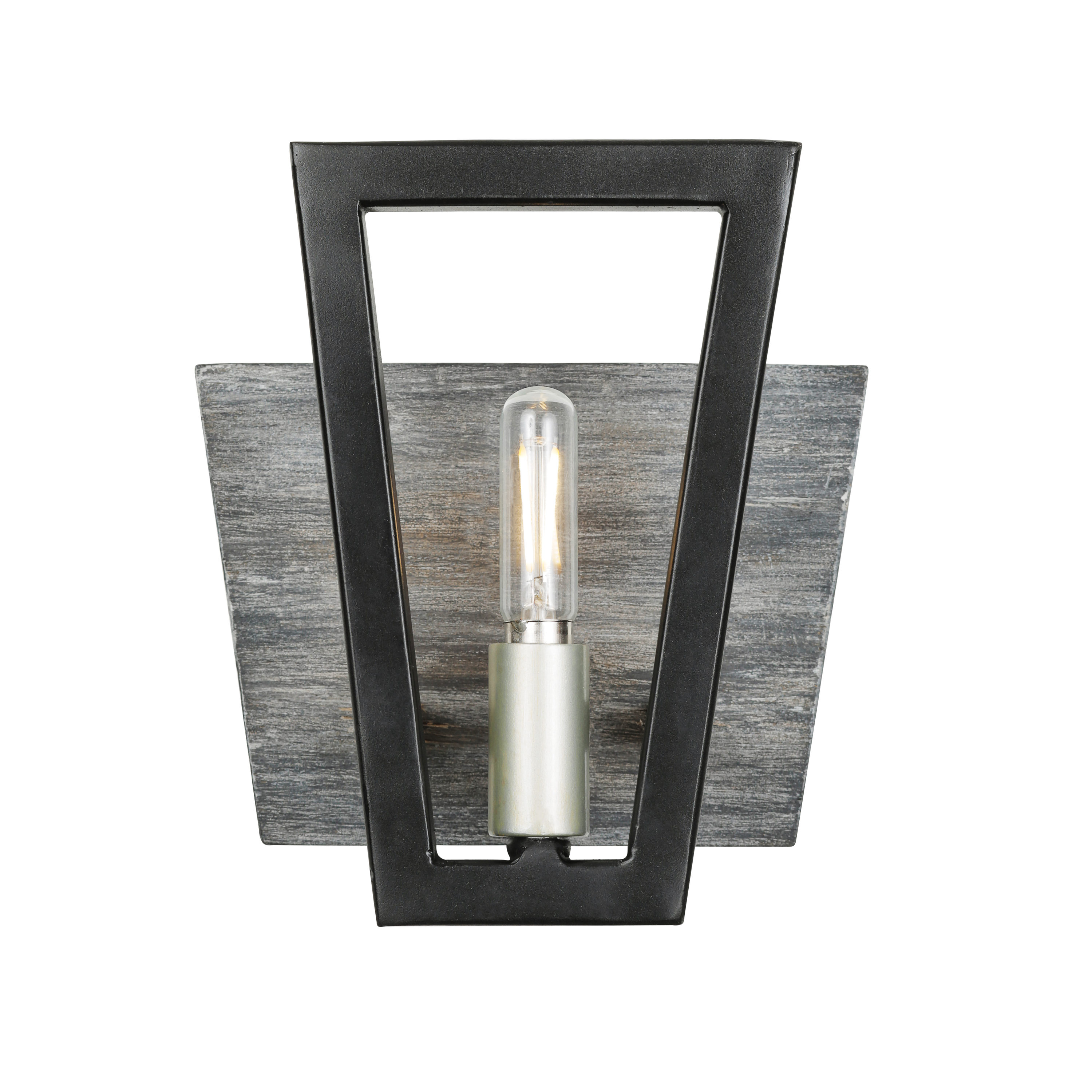 Varaluz 260B01BLG Zag 6.5-in 1 -Light Black Transitional Vanity light