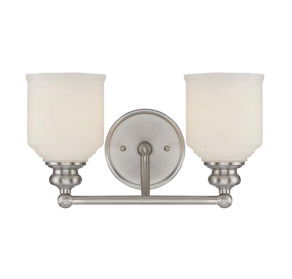  LW-SH511839 14-in 2-Light Satin Nickel Transitional Vanity Light