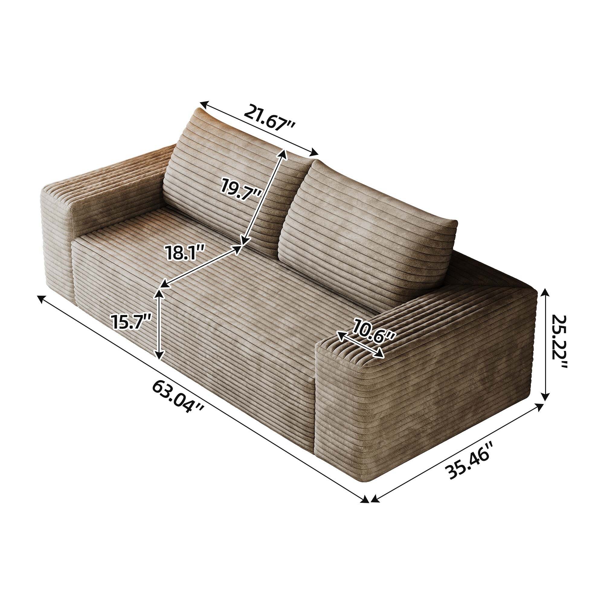 Dexmalle W2824P321229 Sofas-Loveseats - View #3