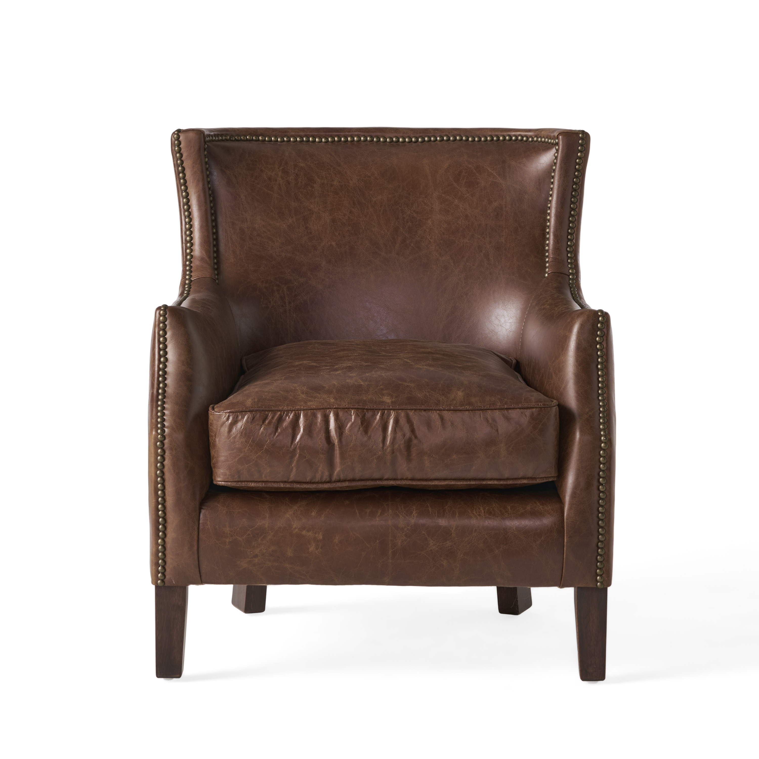 Best Selling Home Decor 296713 Casual Brown Faux leather Club Chair