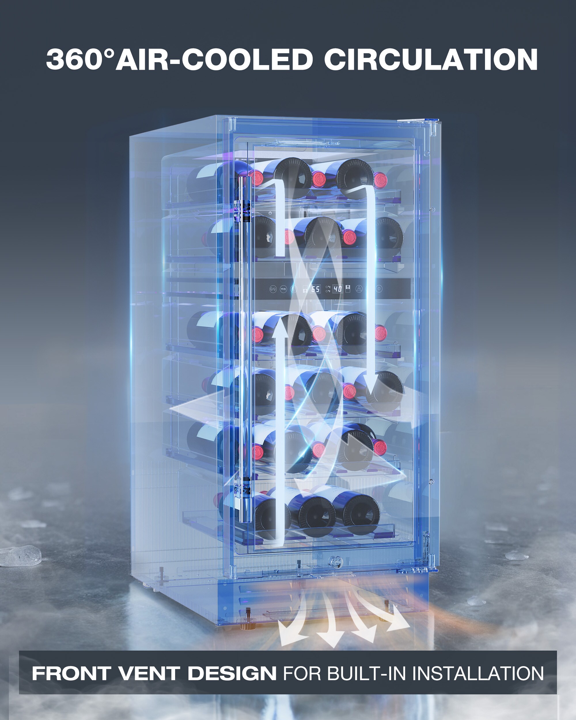 SIMZLIFE FWC004-15BL-S-LS-SC Wine-Chillers - View #8