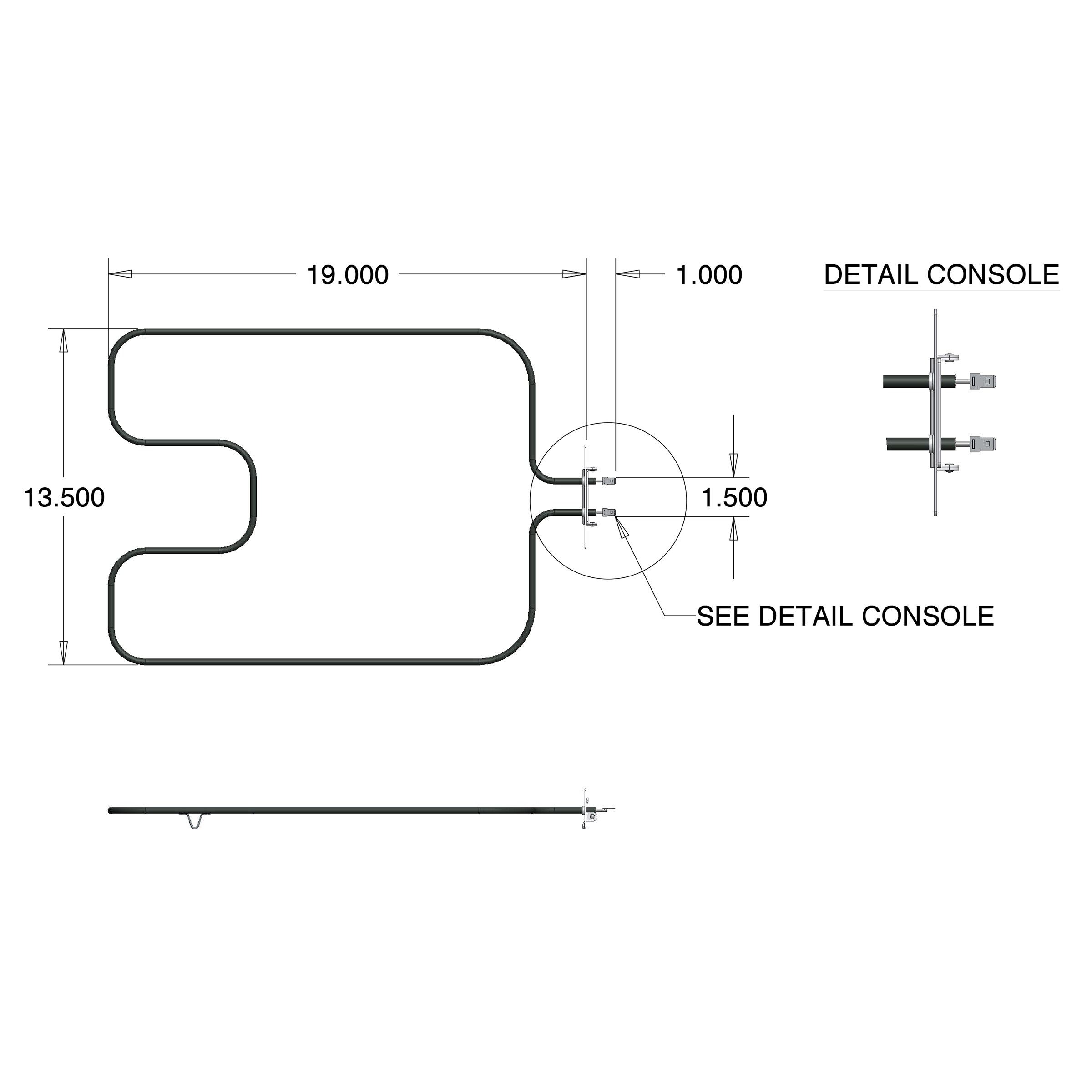 Range Kleen Electric Range Heating Element (Black) in the Cooktop & Range Parts department at