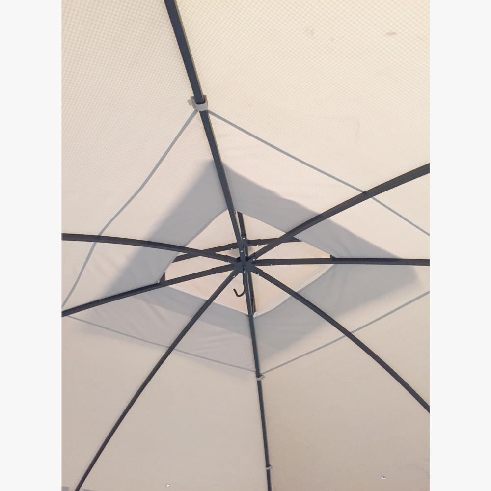 Beige Whisper 10' x 12' Two-Tiered Replacement Gazebo Canopy