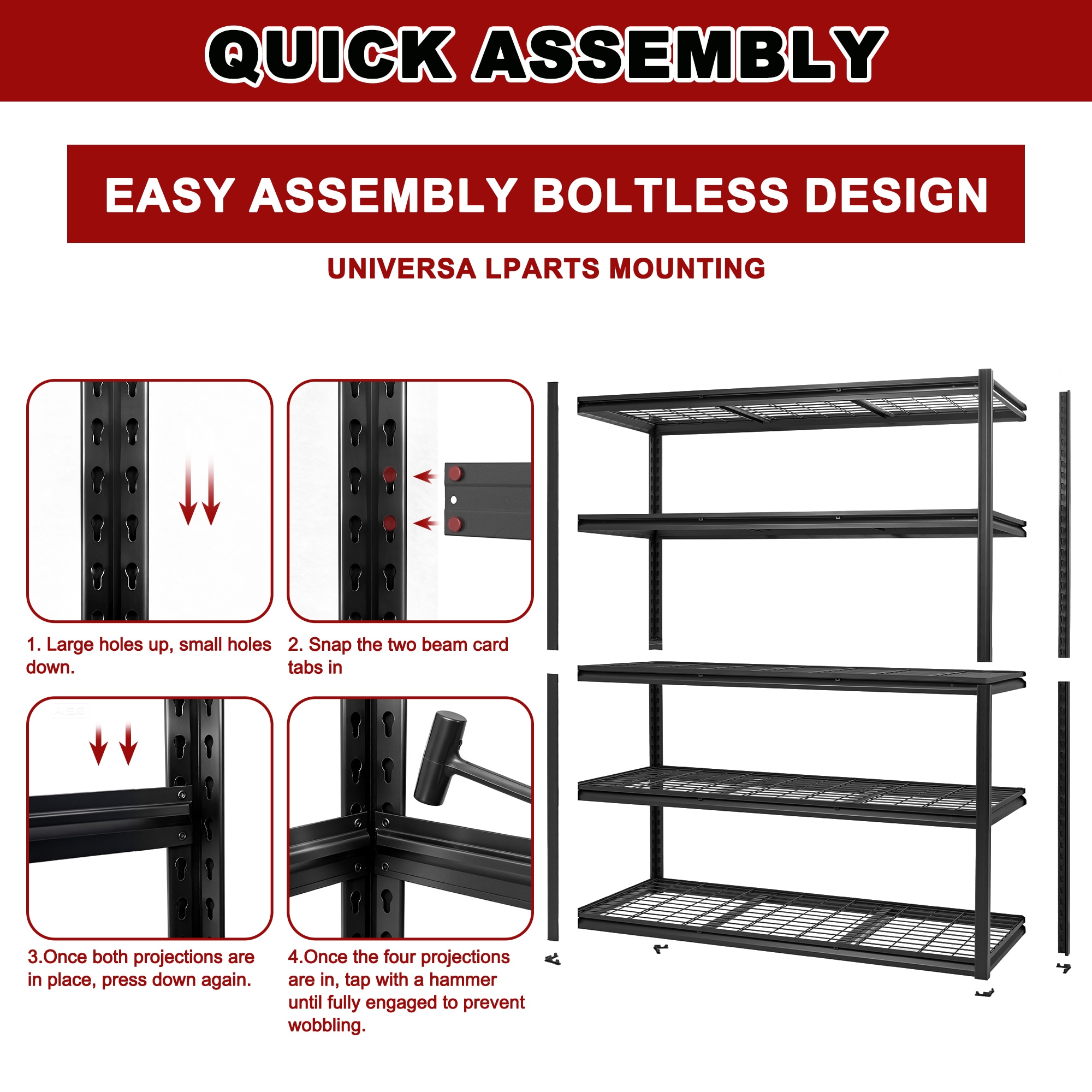 Siavonce XH18434 Free-Standing-Shelving - View #3
