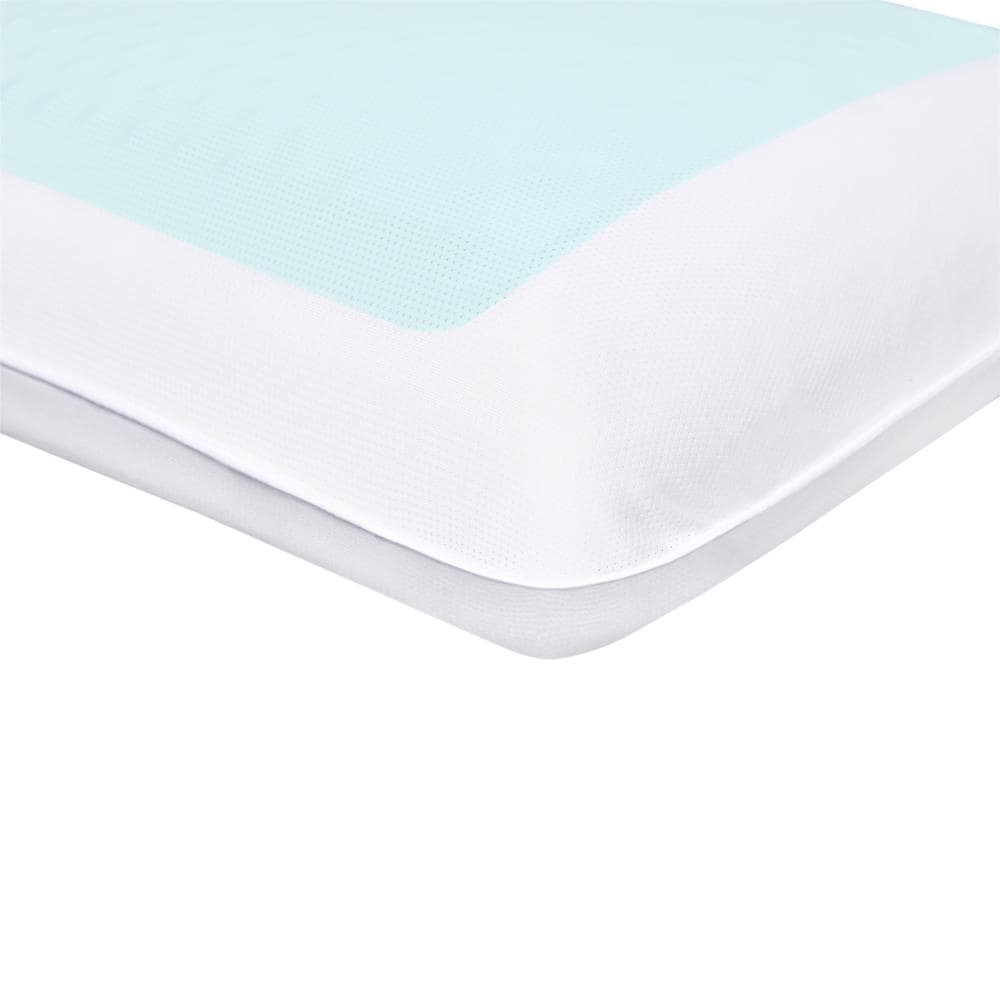 Comfort Revolution Queen Medium Gel Memory Foam Bed Pillow in the Bed  Pillows department at