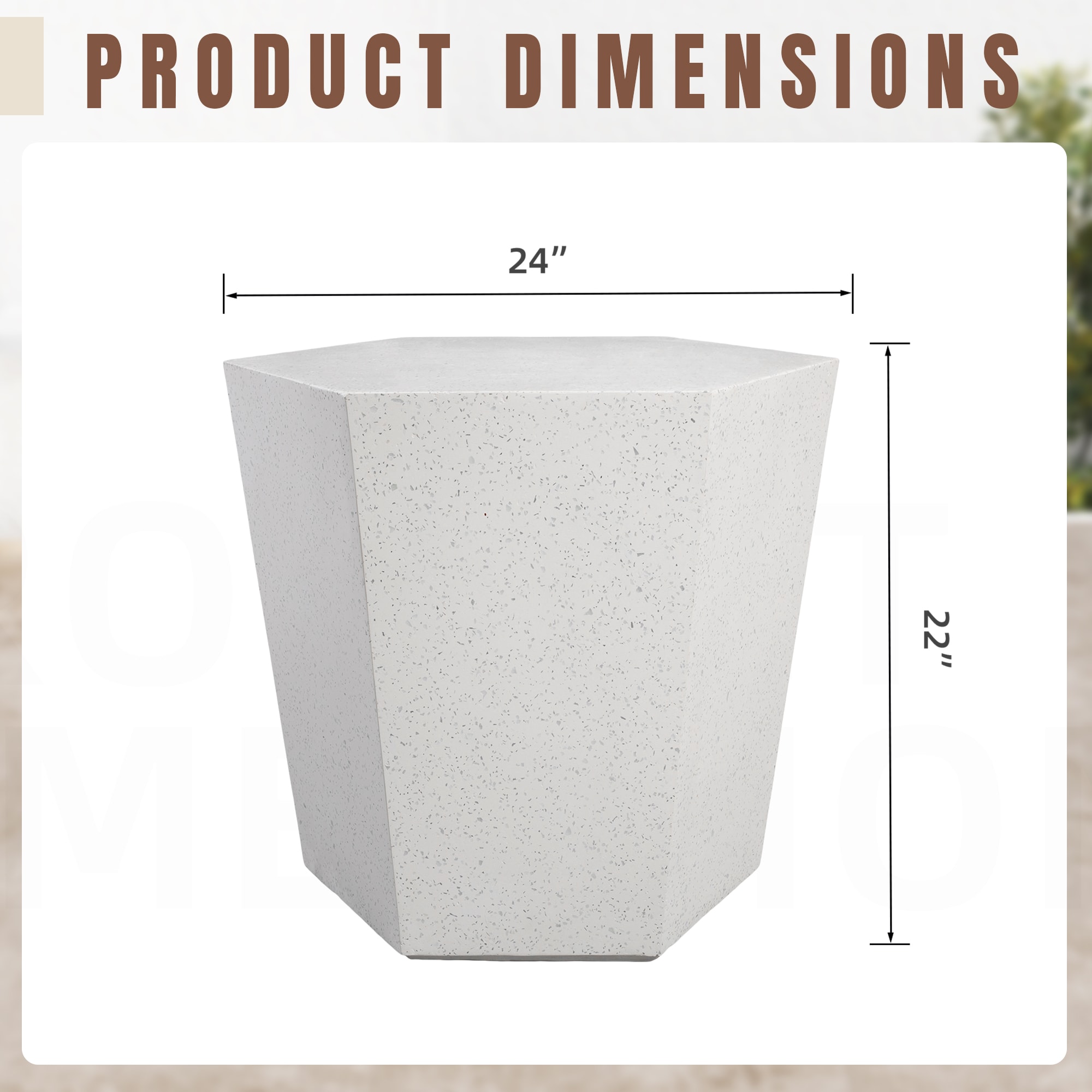 UPHA T24S-6BX-MB Patio-Tables - View #6