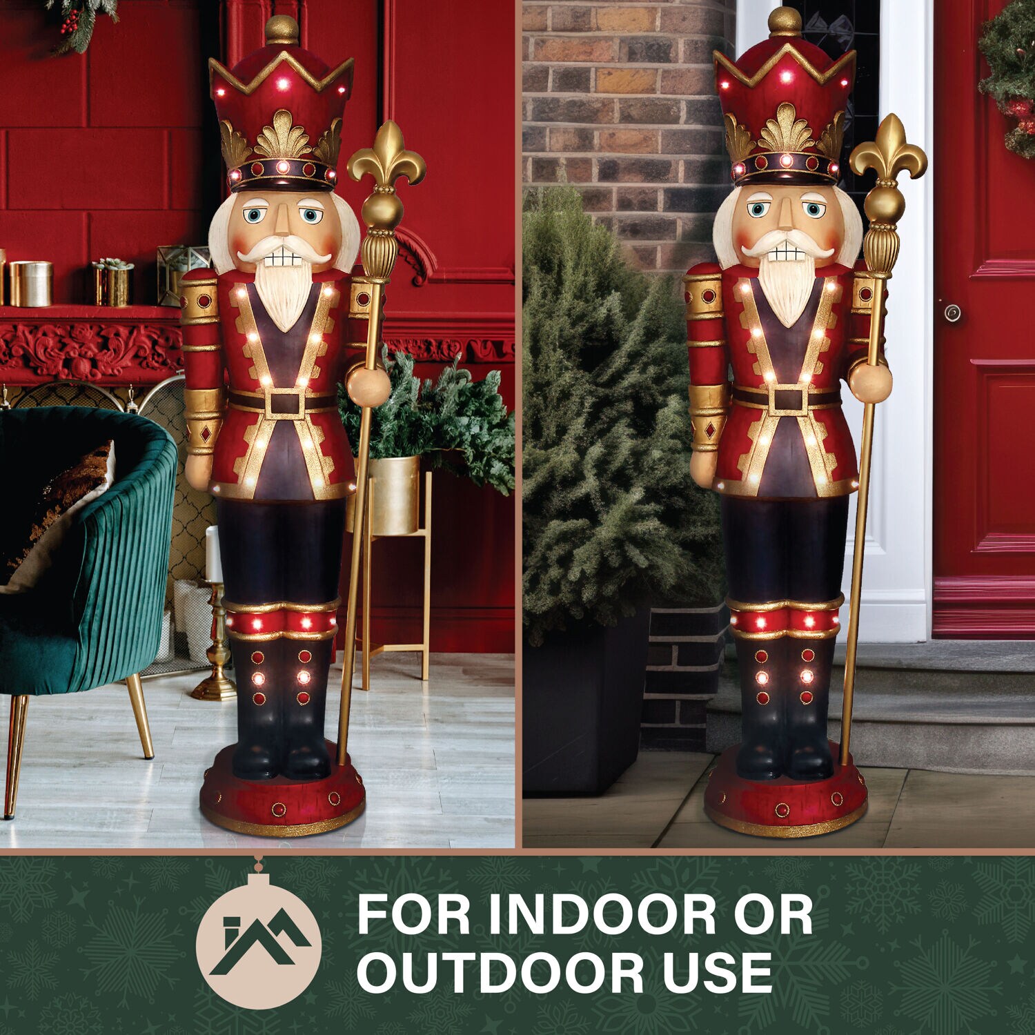 Fraser Hill Farm FFRS060-3NC-RD Table-Christmas-Decorations - View #7