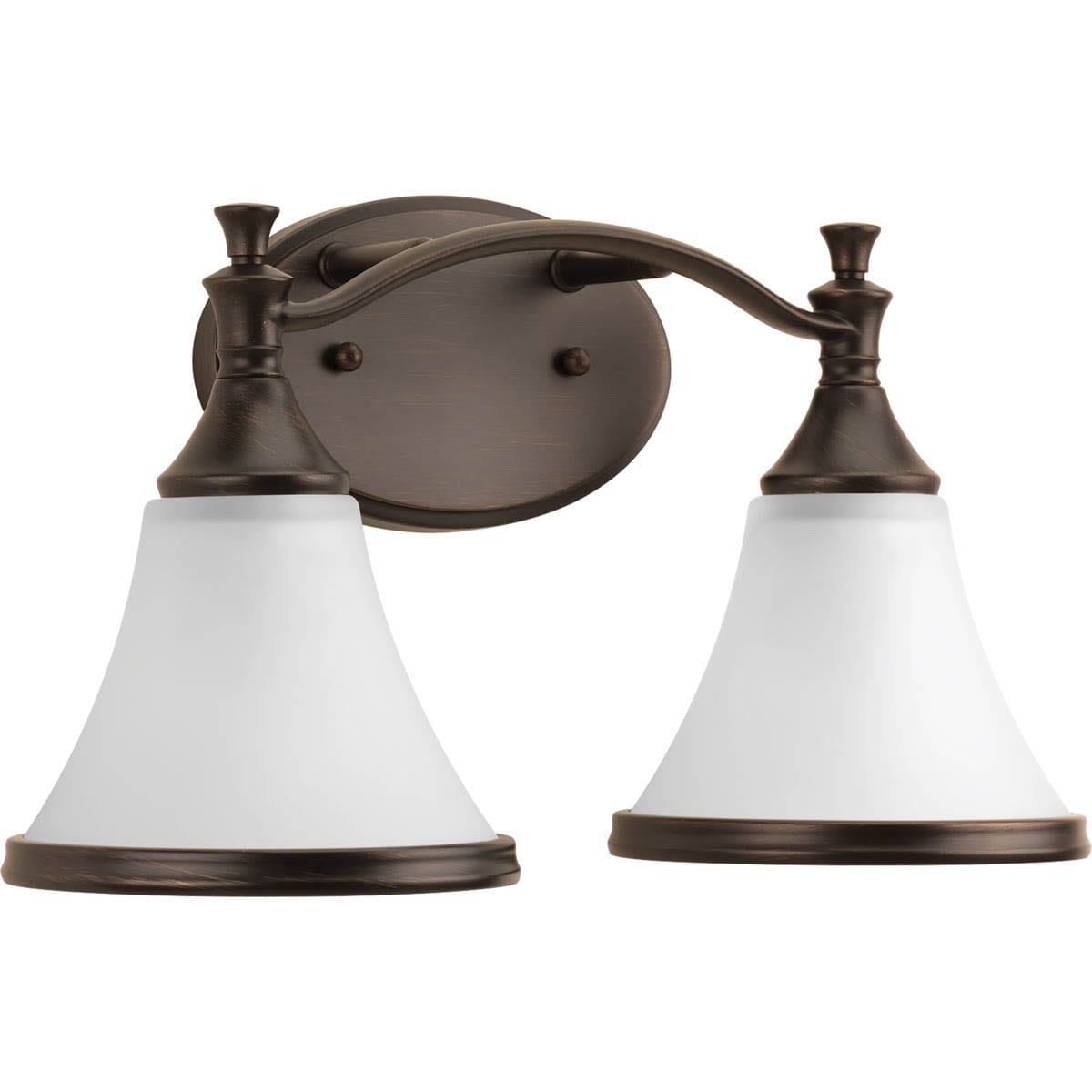 Progress Lighting DEL2198RB Valdosta 15.12-in 2-Light Bronze Transitional Vanity Light