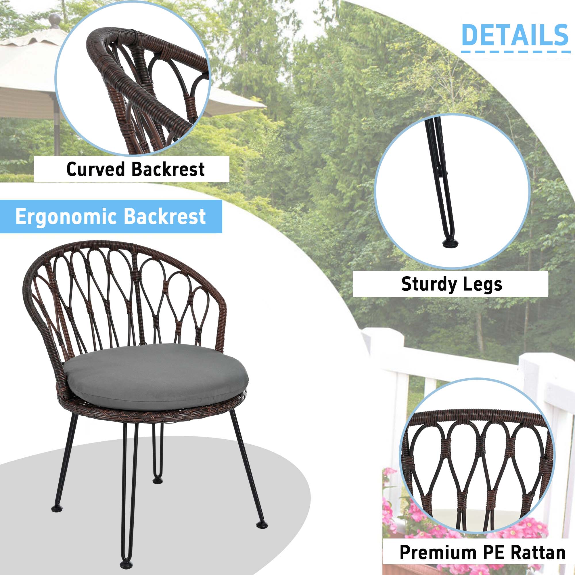 Sunrinx MG51-7-CS Patio-Conversation-Sets - View #4