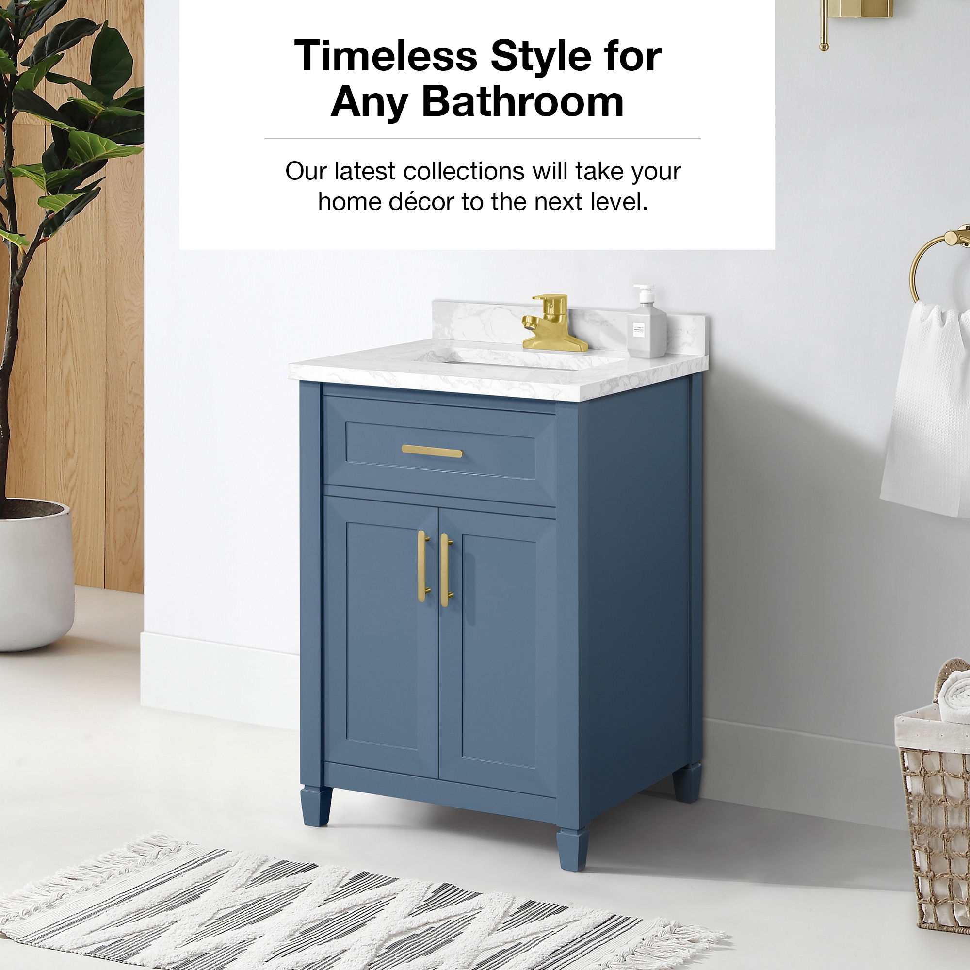 allen + roth LANCASHIRE-24CB Bath-Vanity-Combo - View #12