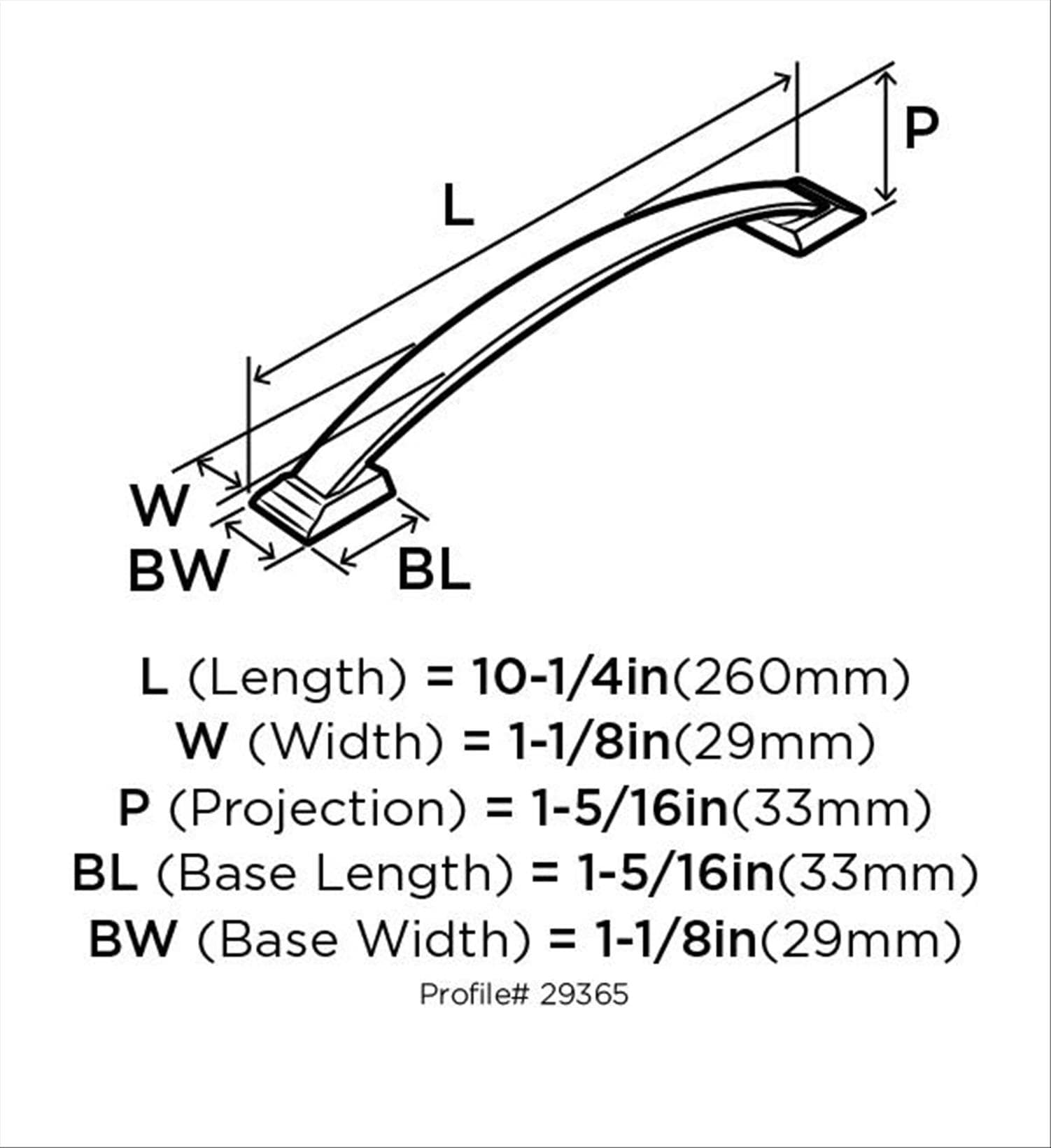 Amerock BP29365PN Cabinet-Pulls - View #9