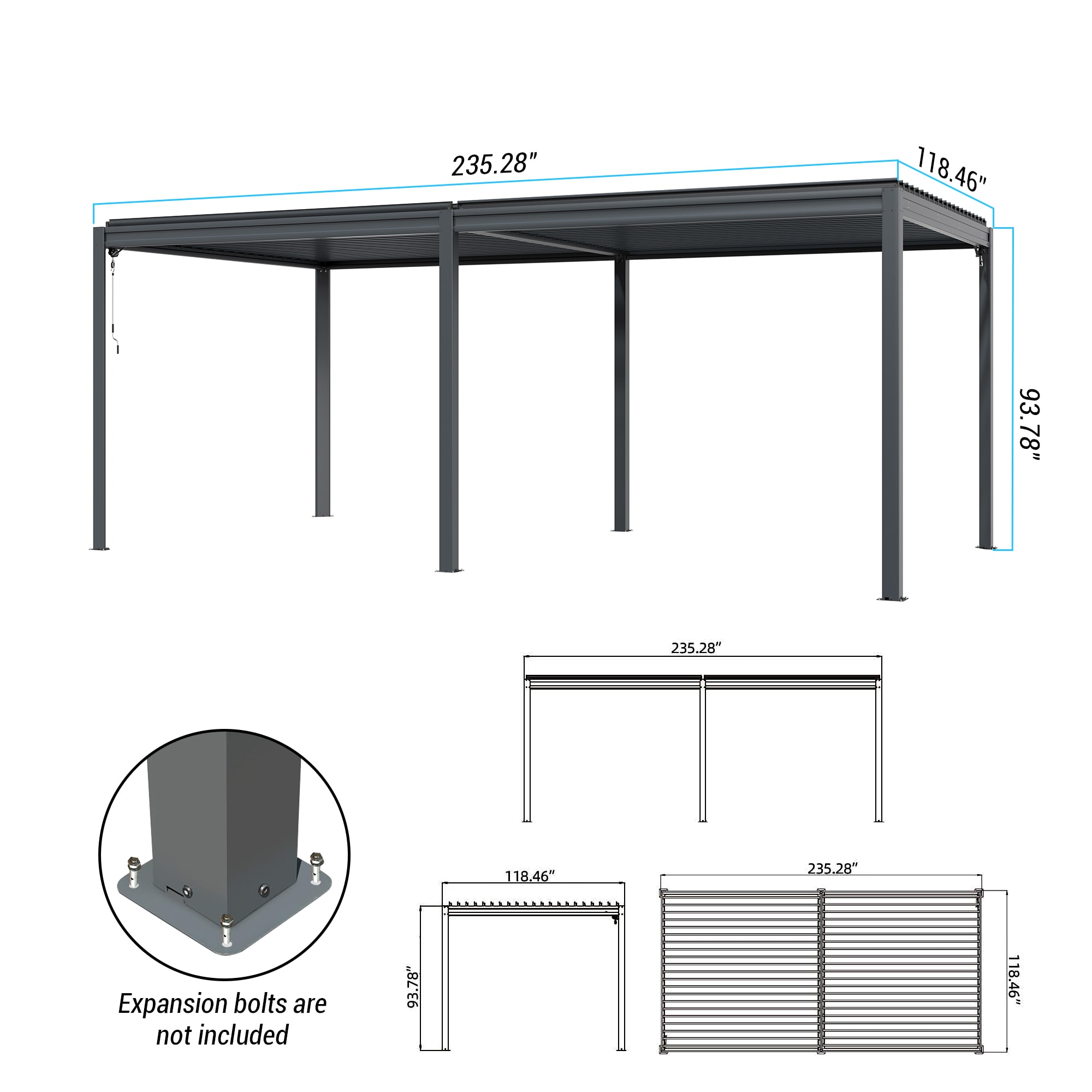 Mondawe MD-LGMF1632-G Pergolas-2 - View #12