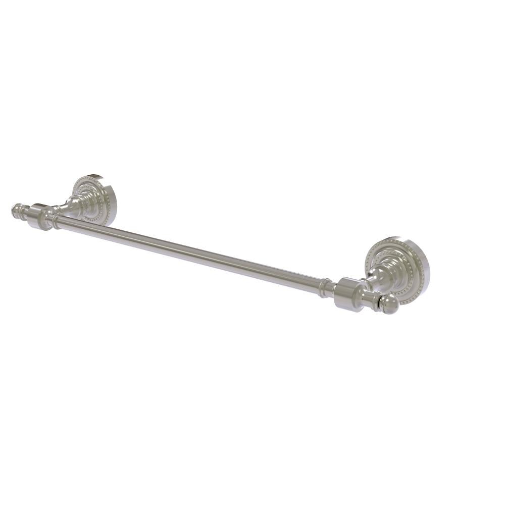 Allied Brass RD-31/24-SN Retro Dot 24-in Satin nickel Wall mount Single Towel Bar