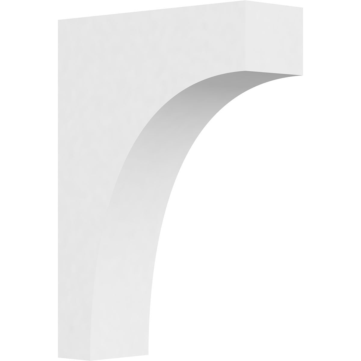 Ekena Millwork CORP03X10X14STO 3-in x 10-in x 14-in Standard stockport Unfinished White PVC Paintable Corbel