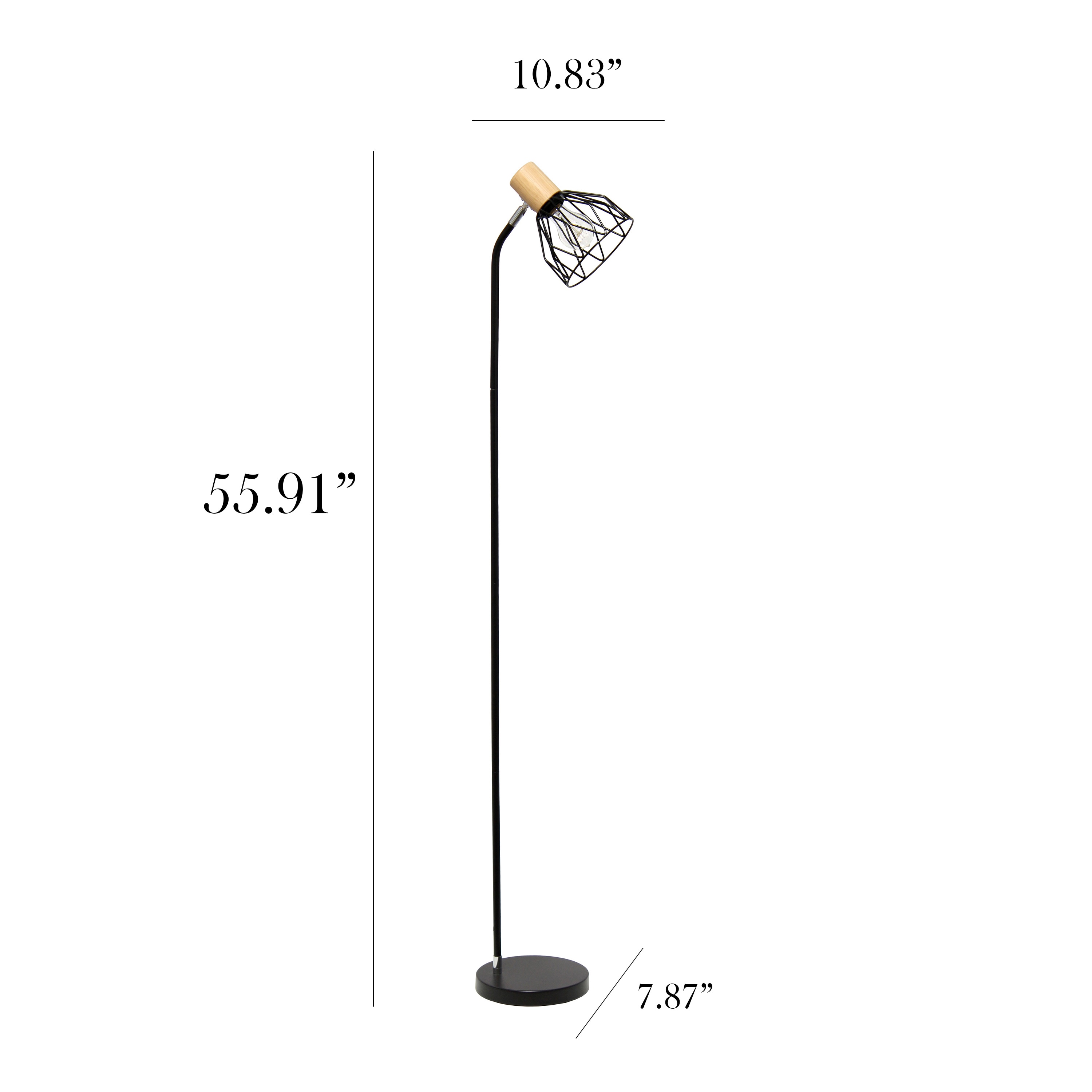 Simple Designs LF2019-BLK floorlamps - View #3