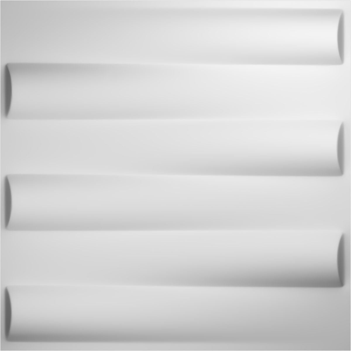 Ekena Millwork WP20X20NAWH-CASE-20 19-5/8-in x 19-5/8-in Embossed Paintable/Stainable White PVC Abstract Wall Panel ( 20 -Pack, Covers 53.49-sq ft )