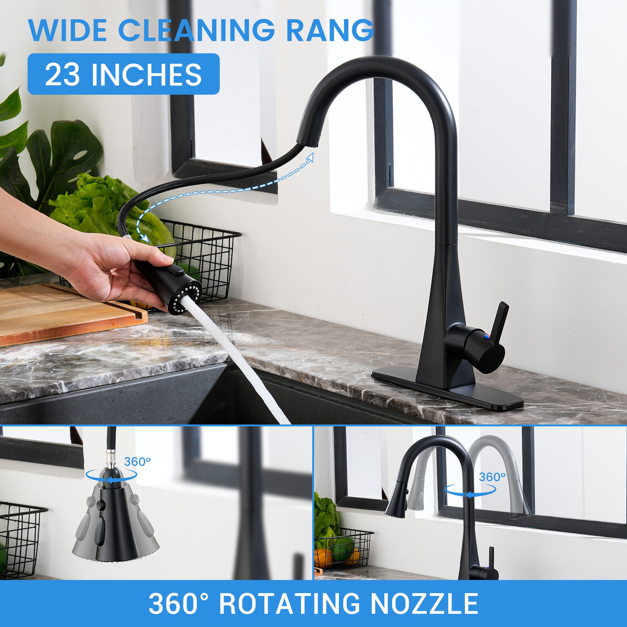 Mondawe MD-S876BN Kitchen-Faucets - View #6