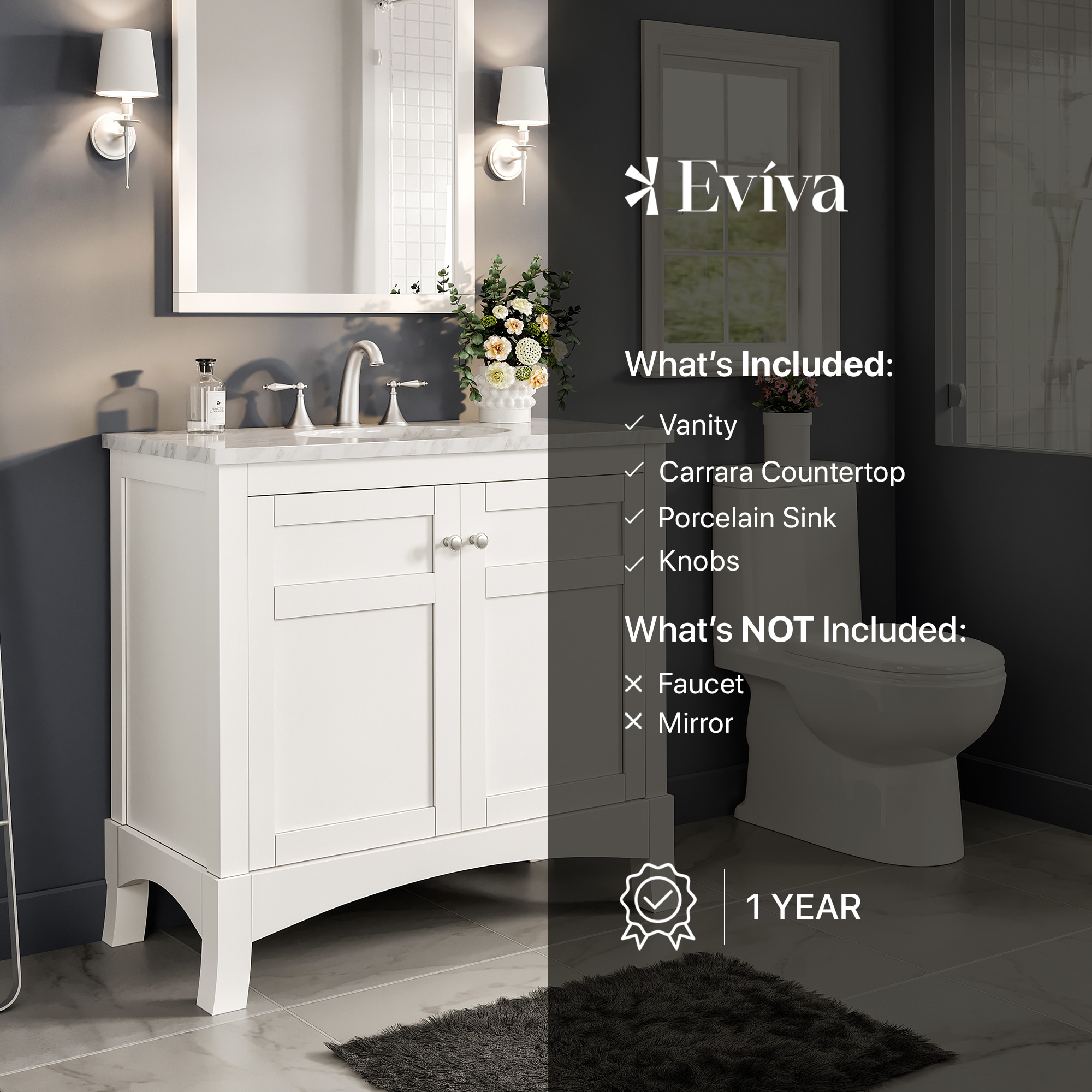 Eviva EVVN514-36WH Bath-Vanity-Combo - View #7