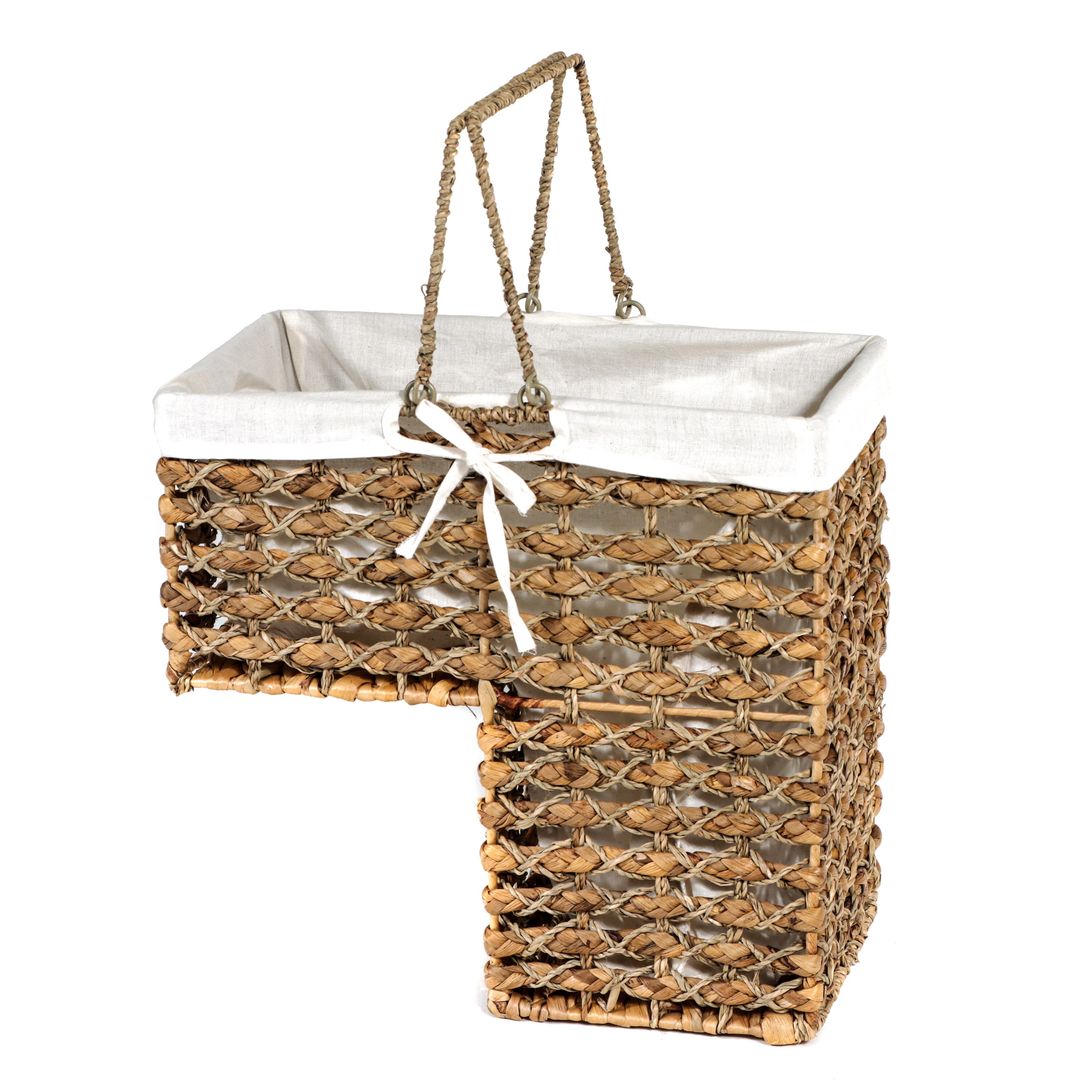 Trademark Innovations 13 Braided Rope Storage Stair Basket with Handles