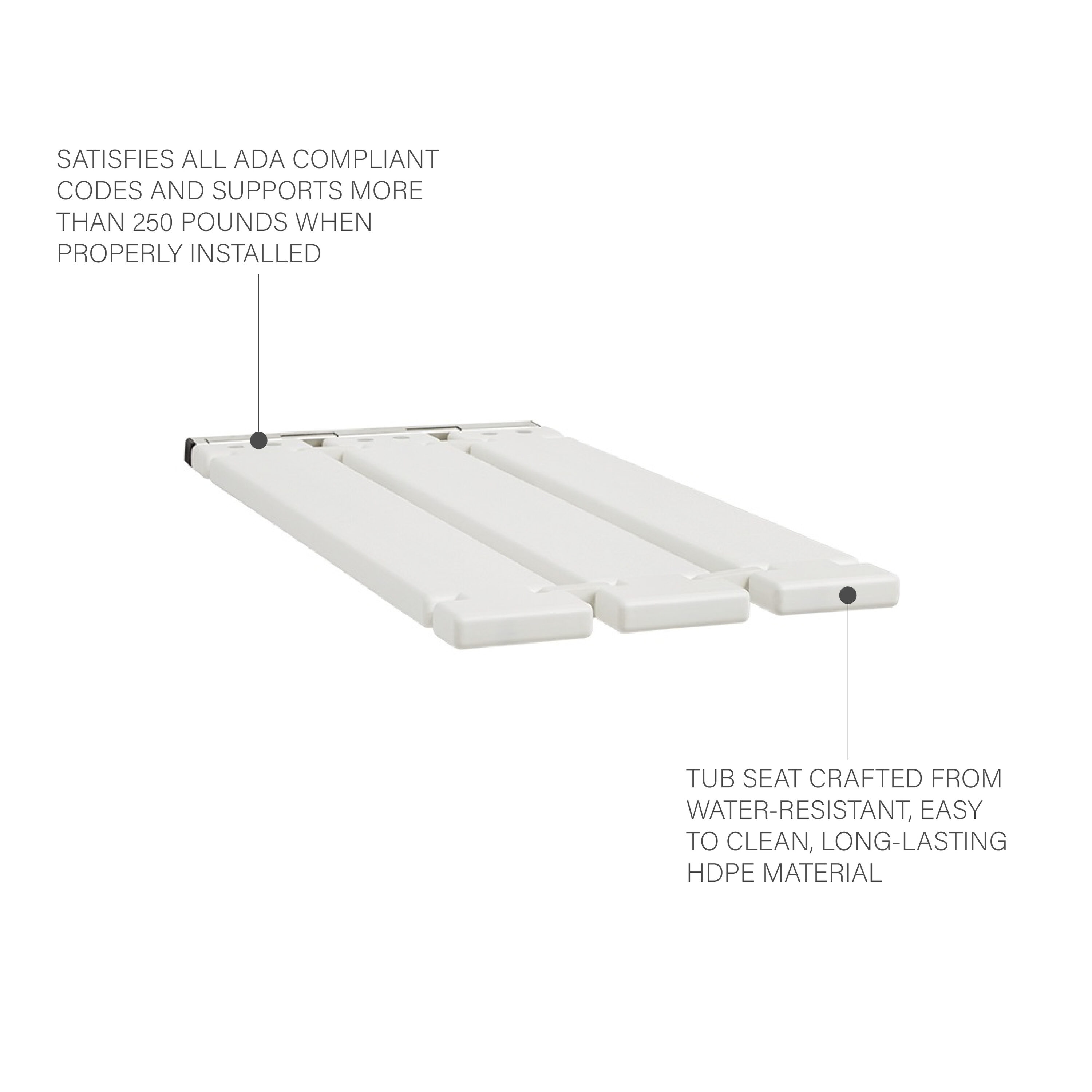 Seachrome TFRS-290150-MW Bath-Safety-Seats-Benches - View #3