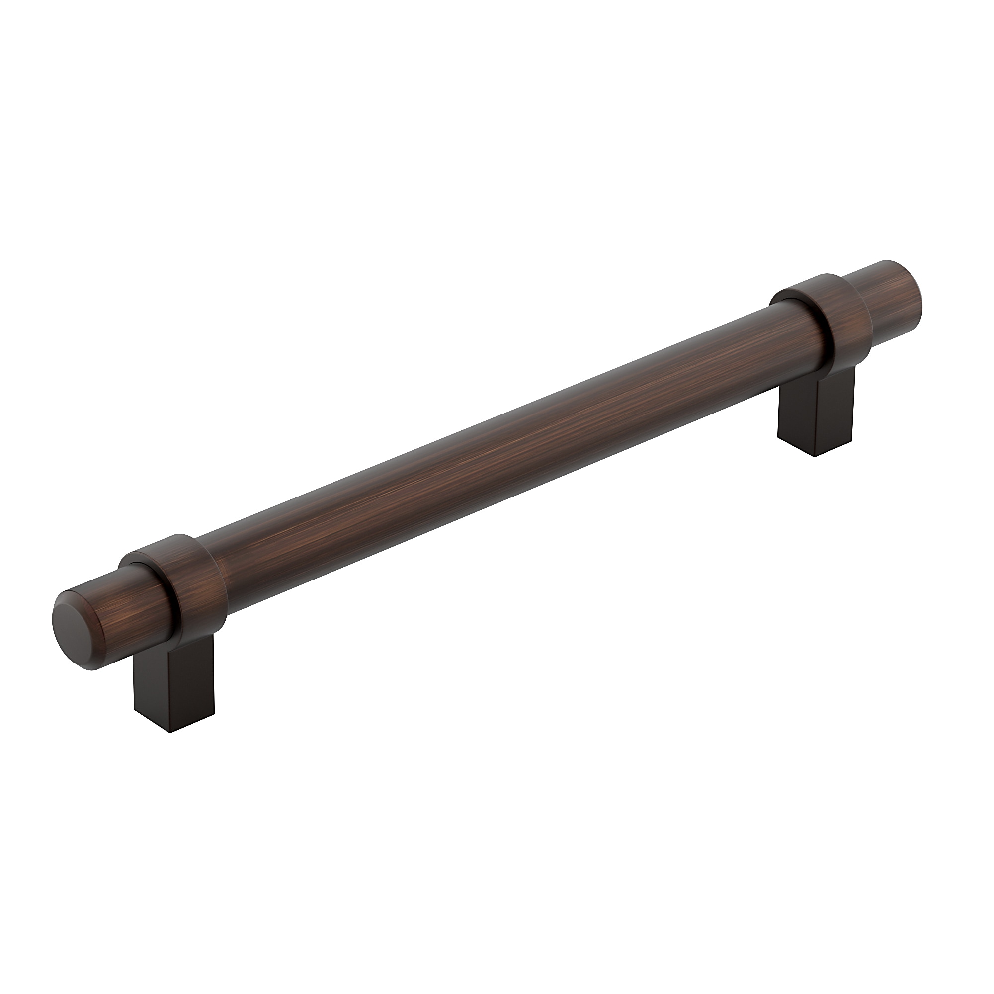 Richelieu BP5016160BORB Greenwich 6-5/16-in , 160mm Center to Center Brushed Oil-Rubbed Bronze Cylindrical Handle Drawer Pulls