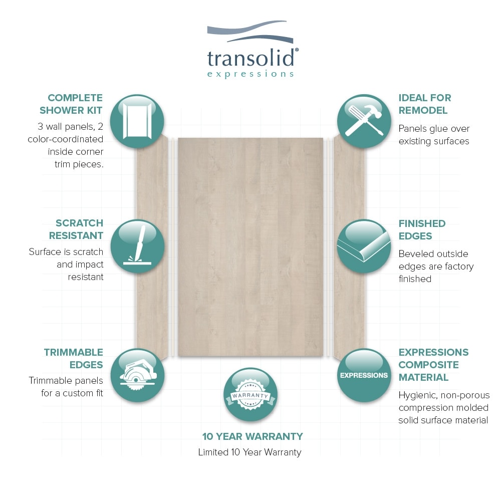 Transolid EWK483672-45 Shower-Wall-Surrounds - View #5