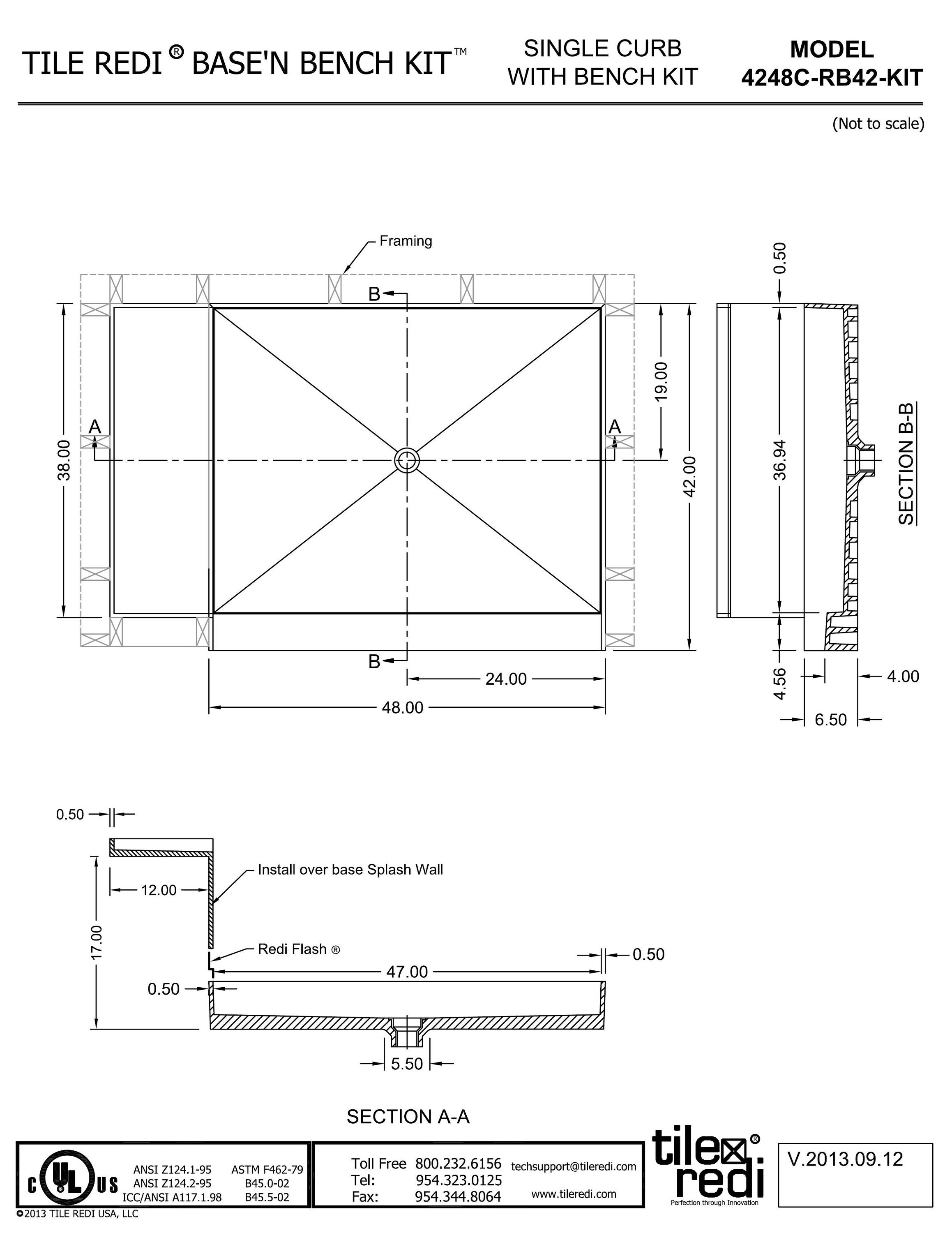 Tile Redi 4248C-RB42KIT Shower-Floors - View #9