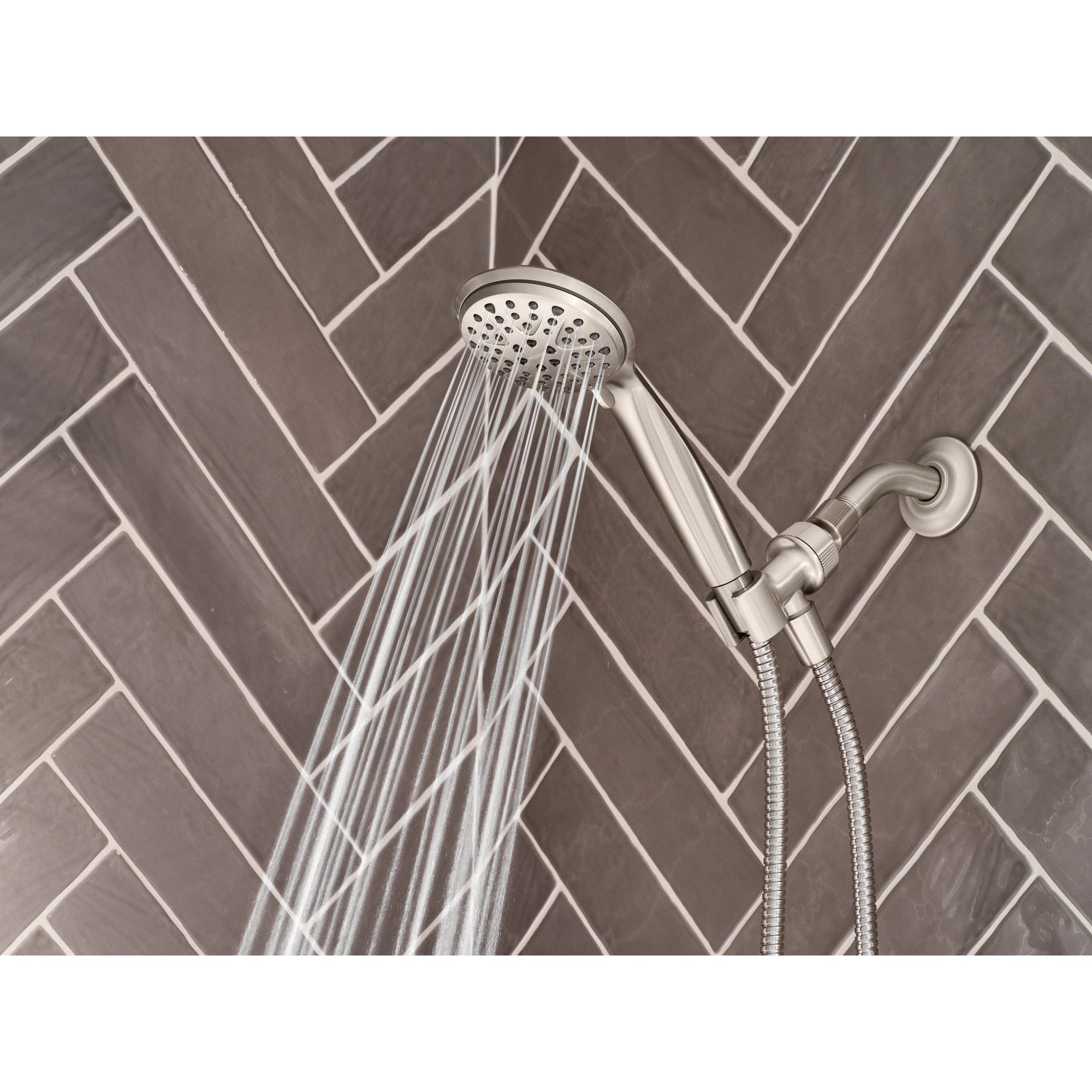 Moen Attune Spot Resist Brushed Nickel Handheld Shower Head 1.75 GPM ...