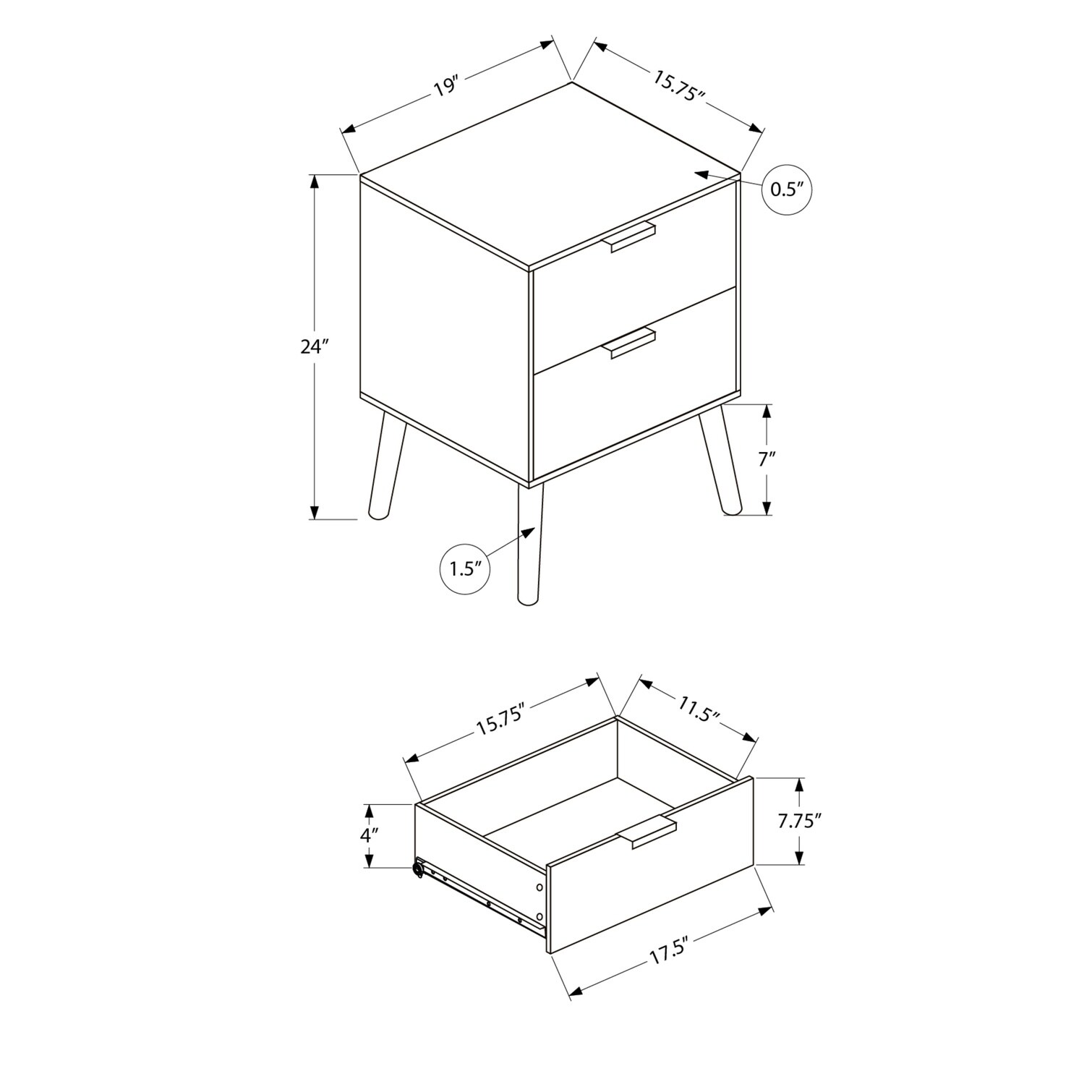 SunJet QXVH3GQV62KX End-Tables - View #6