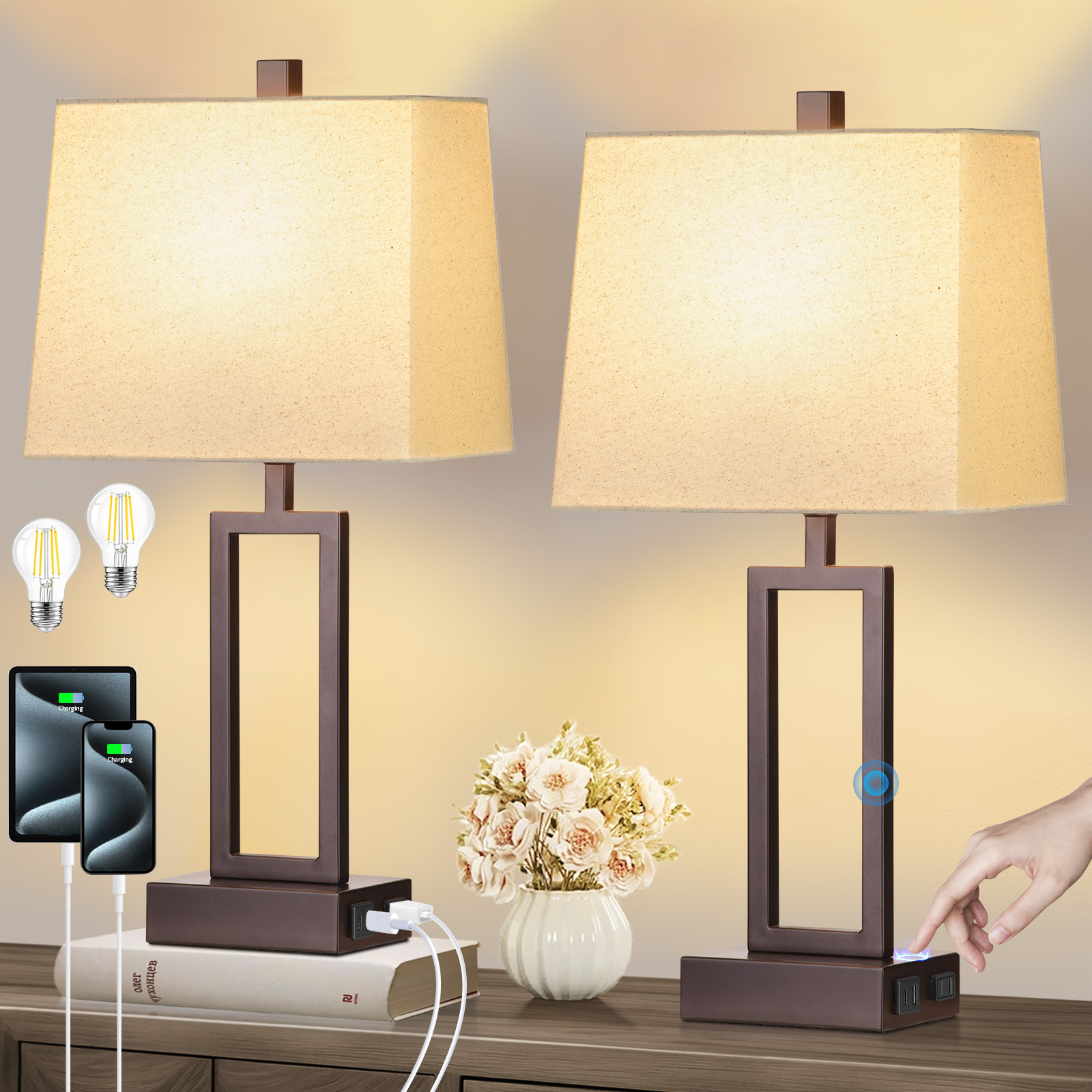 UrFurnishings TD-269 Table-Lamps - View #7