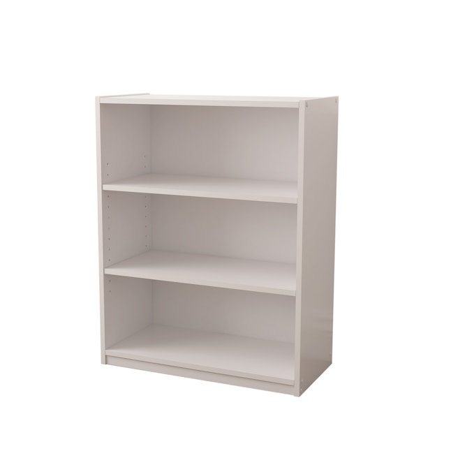 Style Selections White 3-Shelf Bookcase (24.8-in W x 31.65-in H x