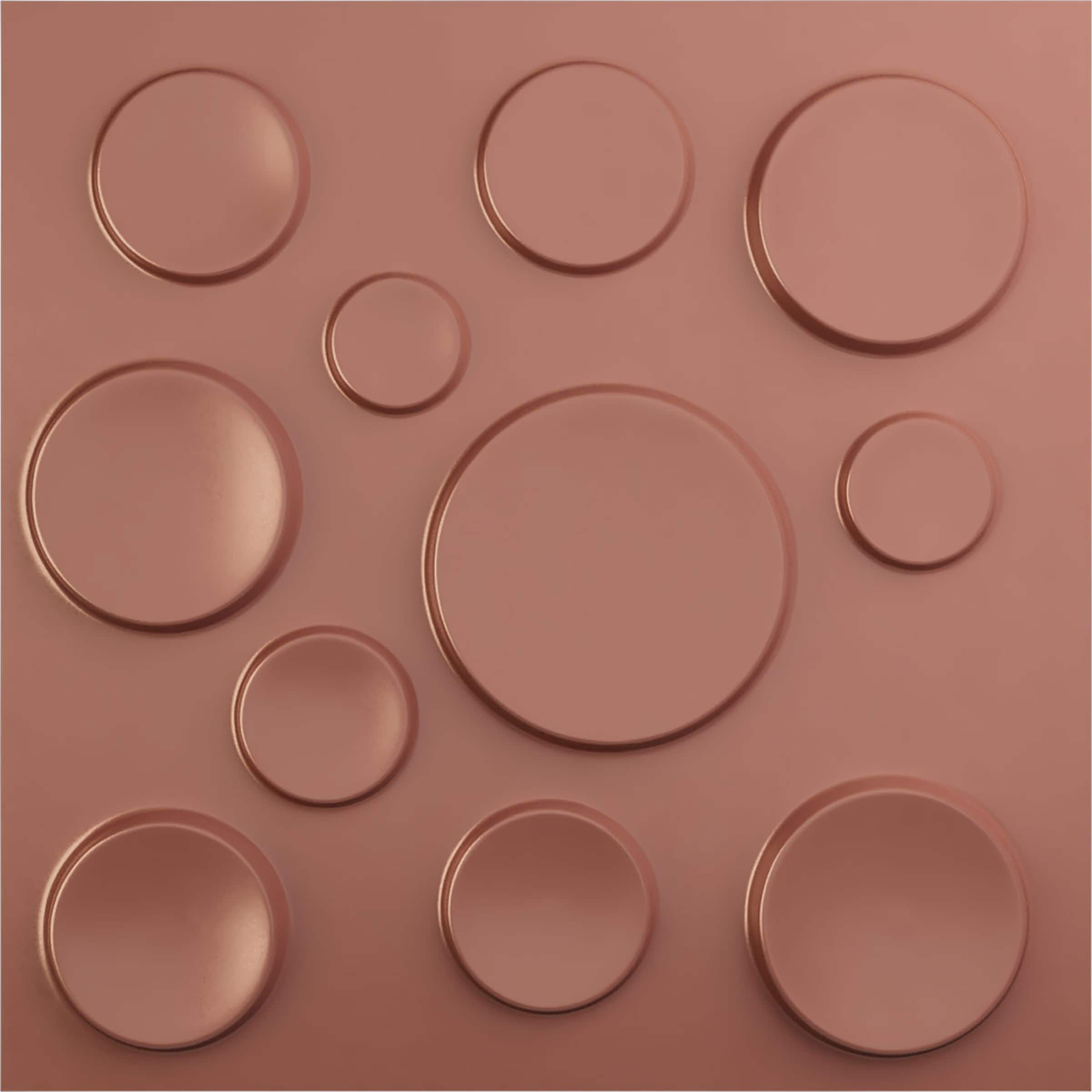 Ekena Millwork WP20X20CSFCP 19-5/8-in x 19-5/8-in Embossed Paintable/Stainable Pink PVC Abstract Wall Panel ( 2.67-sq ft )