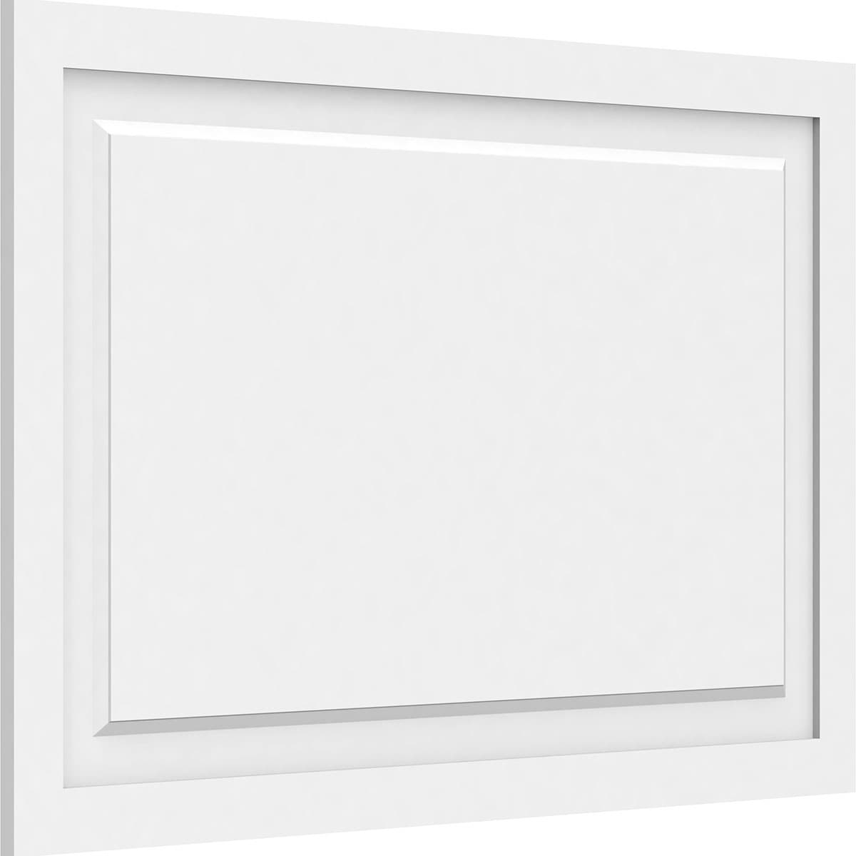 Ekena Millwork WALP40X26X062HAR 40-in x 26-in Smooth Paintable/Stainable White PVC Fretwork Wall Panel (