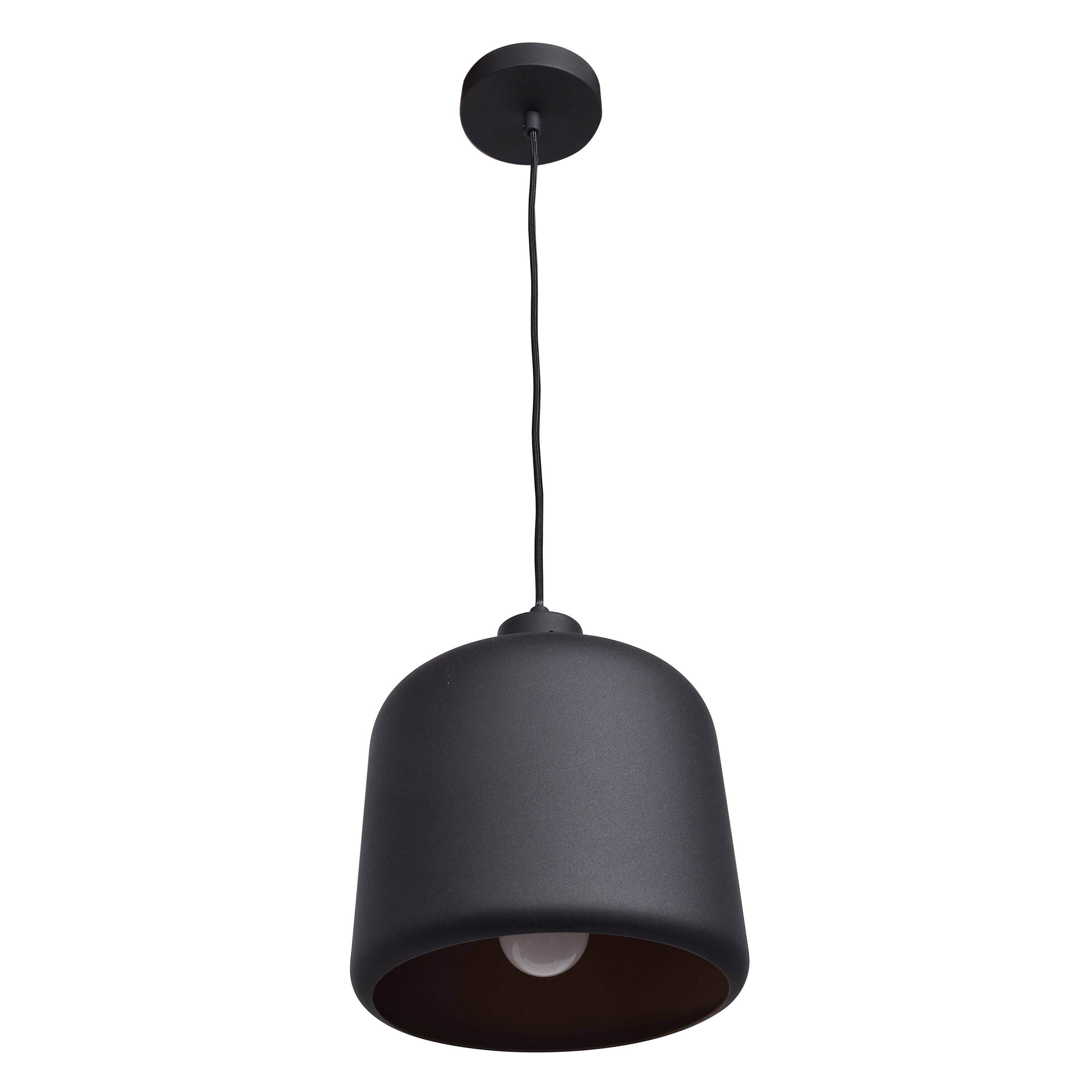 Access Lighting 23778-MBL/MGL Nostalgia 1 -Light Matte Black Modern/contemporary Geometric Medium Hanging Pendant light